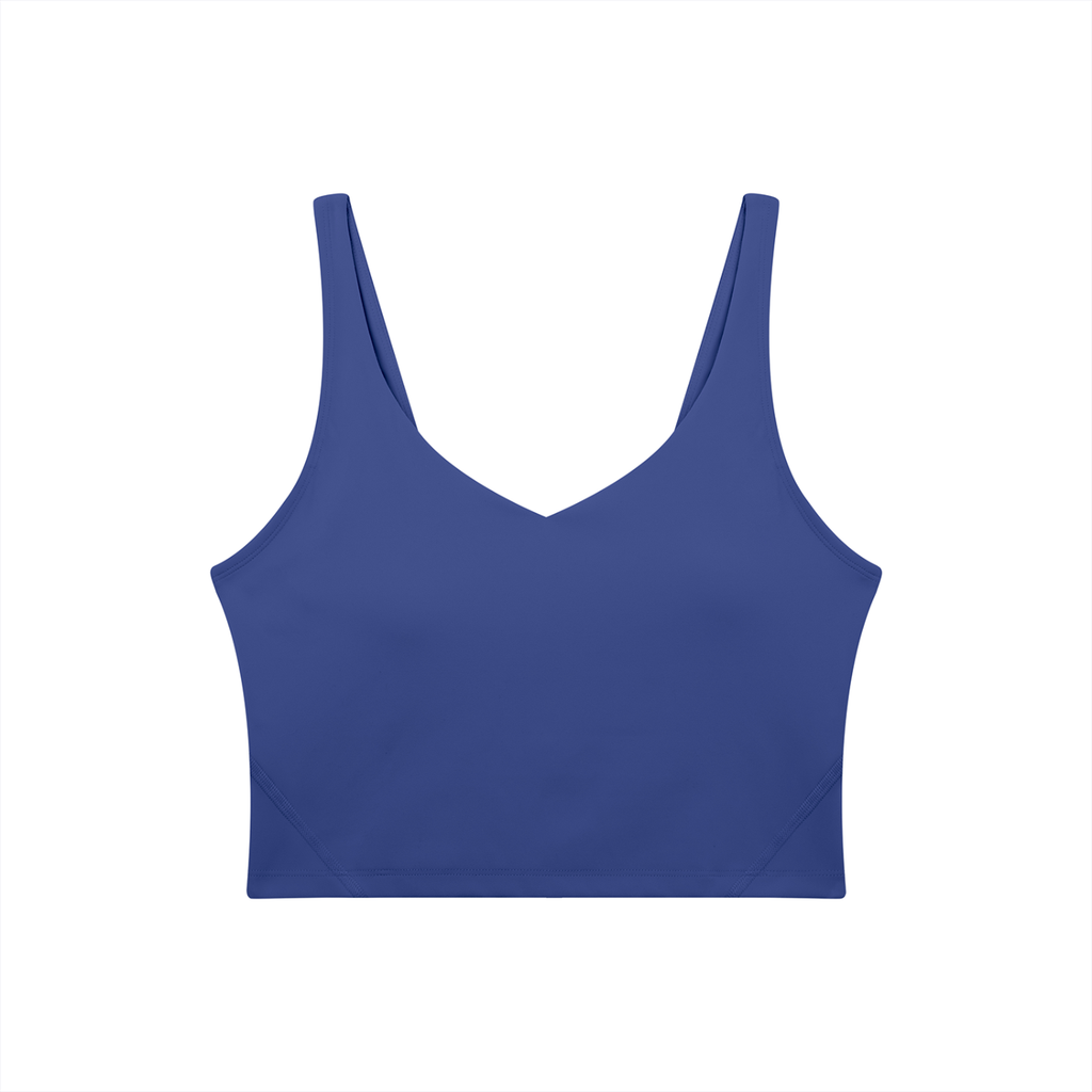 Women's V-Neck Yoga Sports Bra (Light)