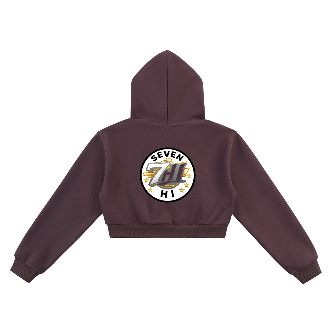 Essential Cropped Hoodie (Dark)