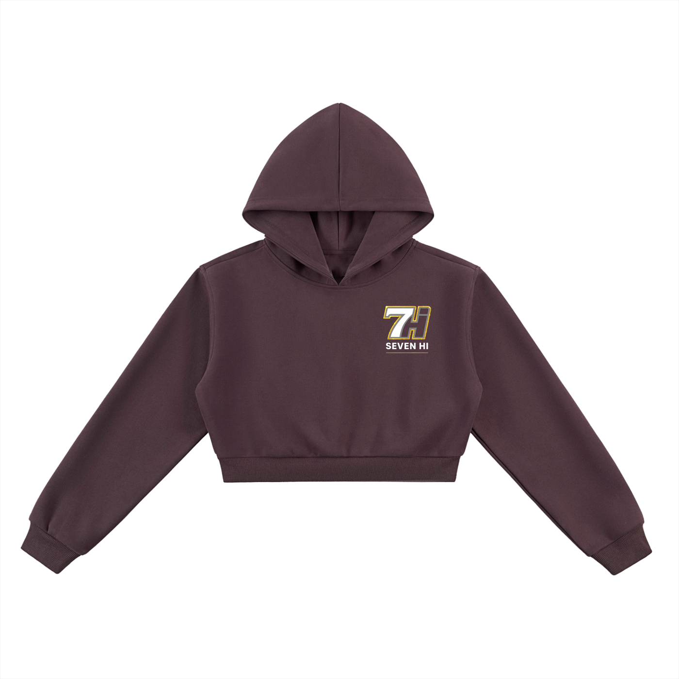 Essential Cropped Hoodie (Dark)