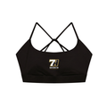 Strappy Criss Cross Yoga Sports Bra (Black)