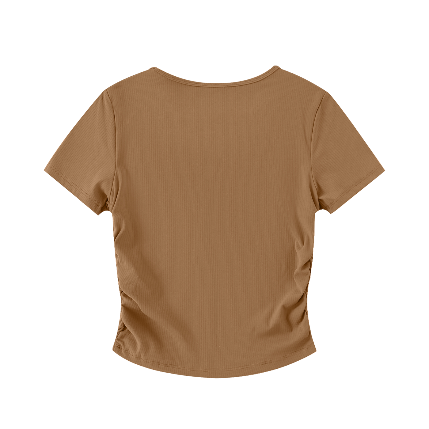 Ruched Bodycon Crop Top (Light)