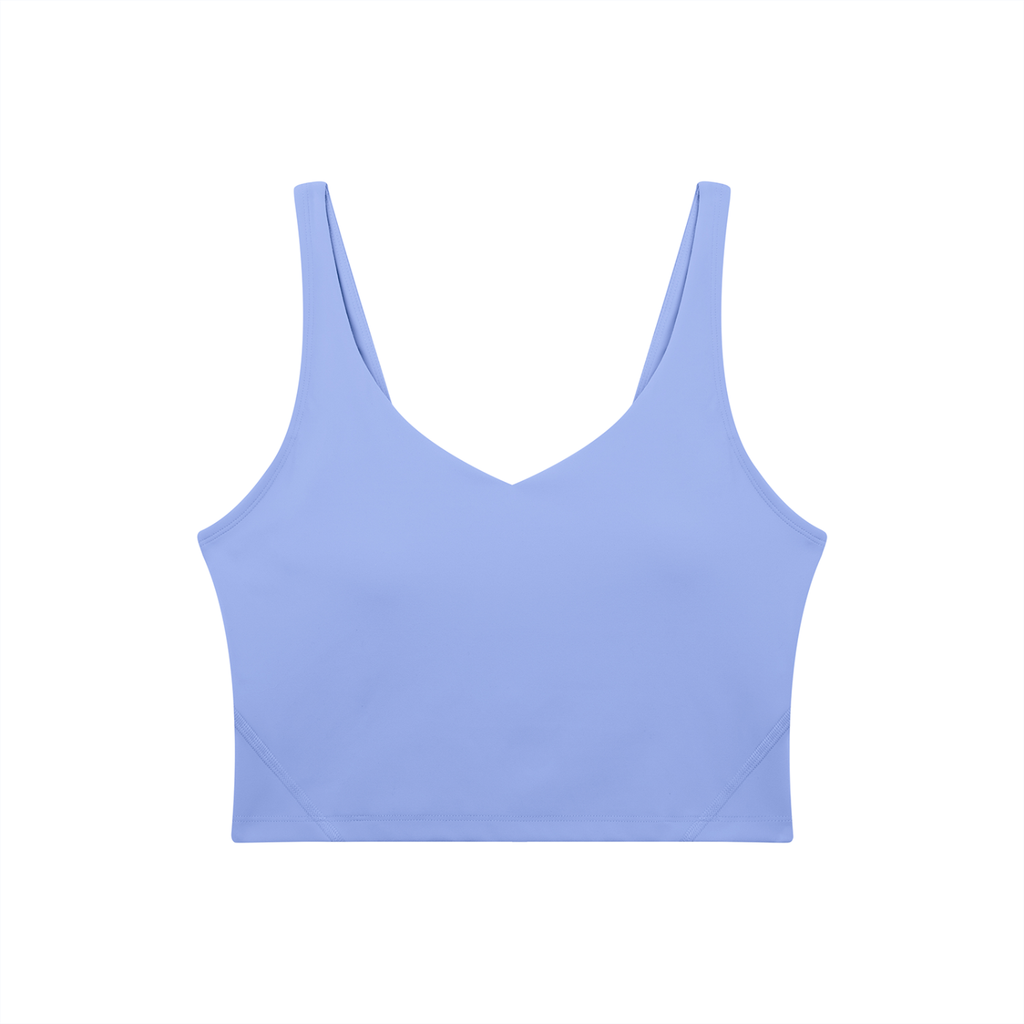 Women's V-Neck Yoga Sports Bra (Light)