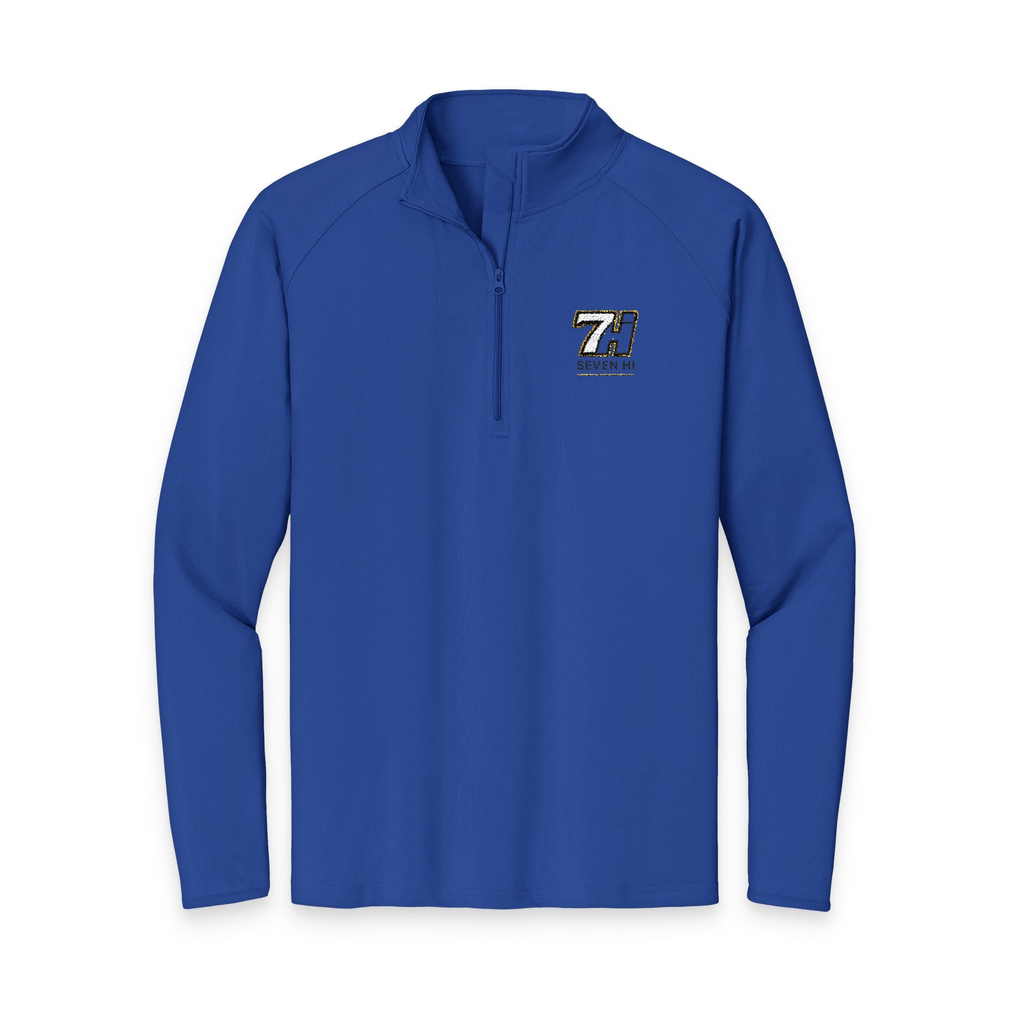 Embroidered 7Hi Logo Quarter-Zip Pullover (Light)