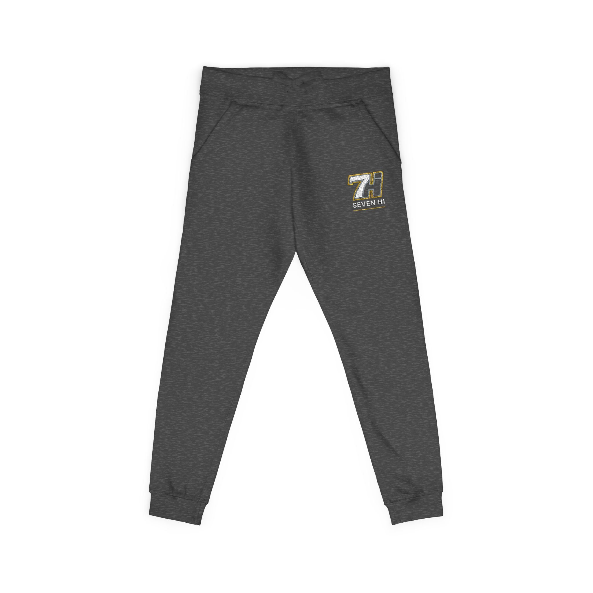 Unisex Fleece Sweatpants (Embroidery) (Dark)