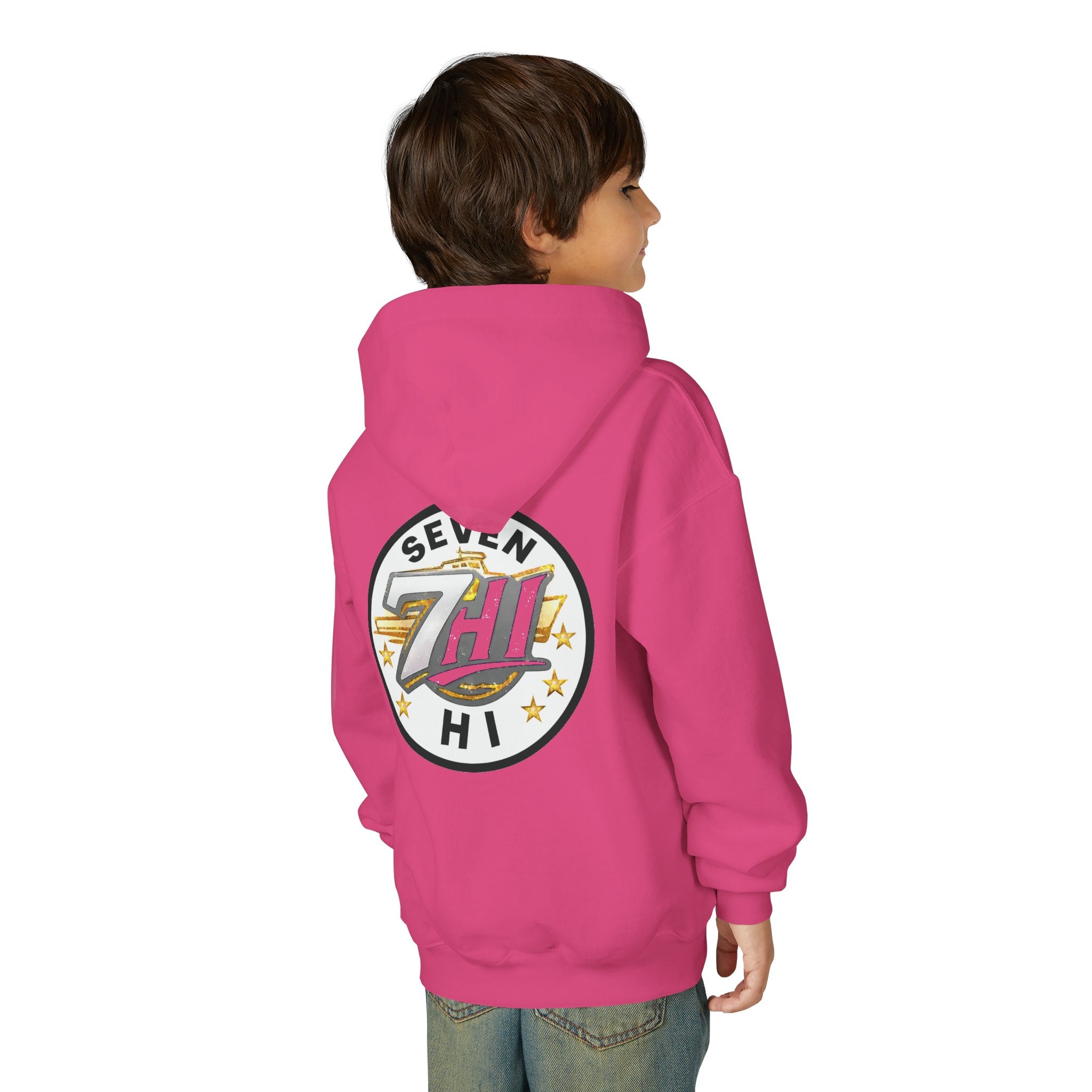 7Hi Logo Hoodie Youth graphic sweatshirt (Light)