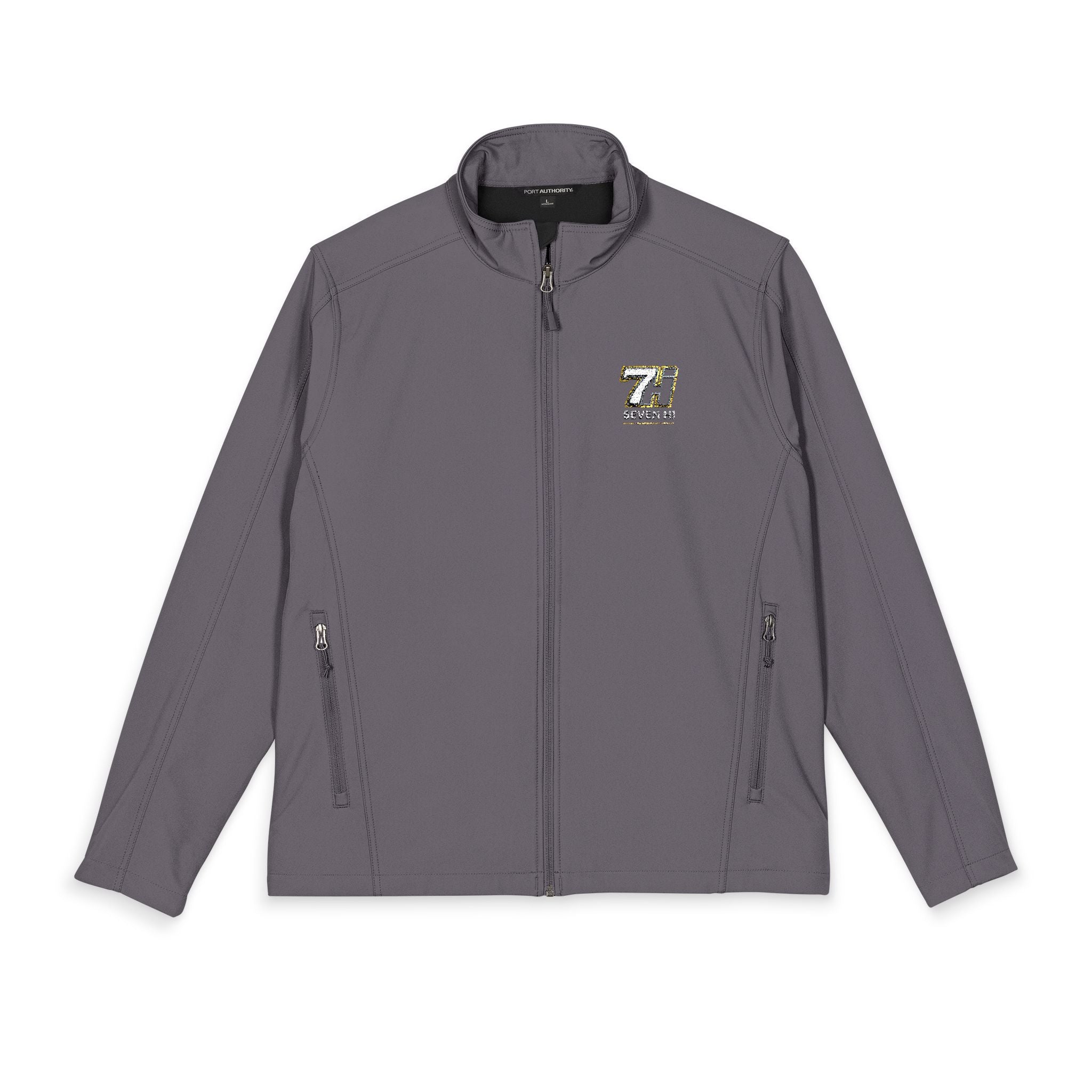 Embroidered Soft Shell Jacket (Dark)