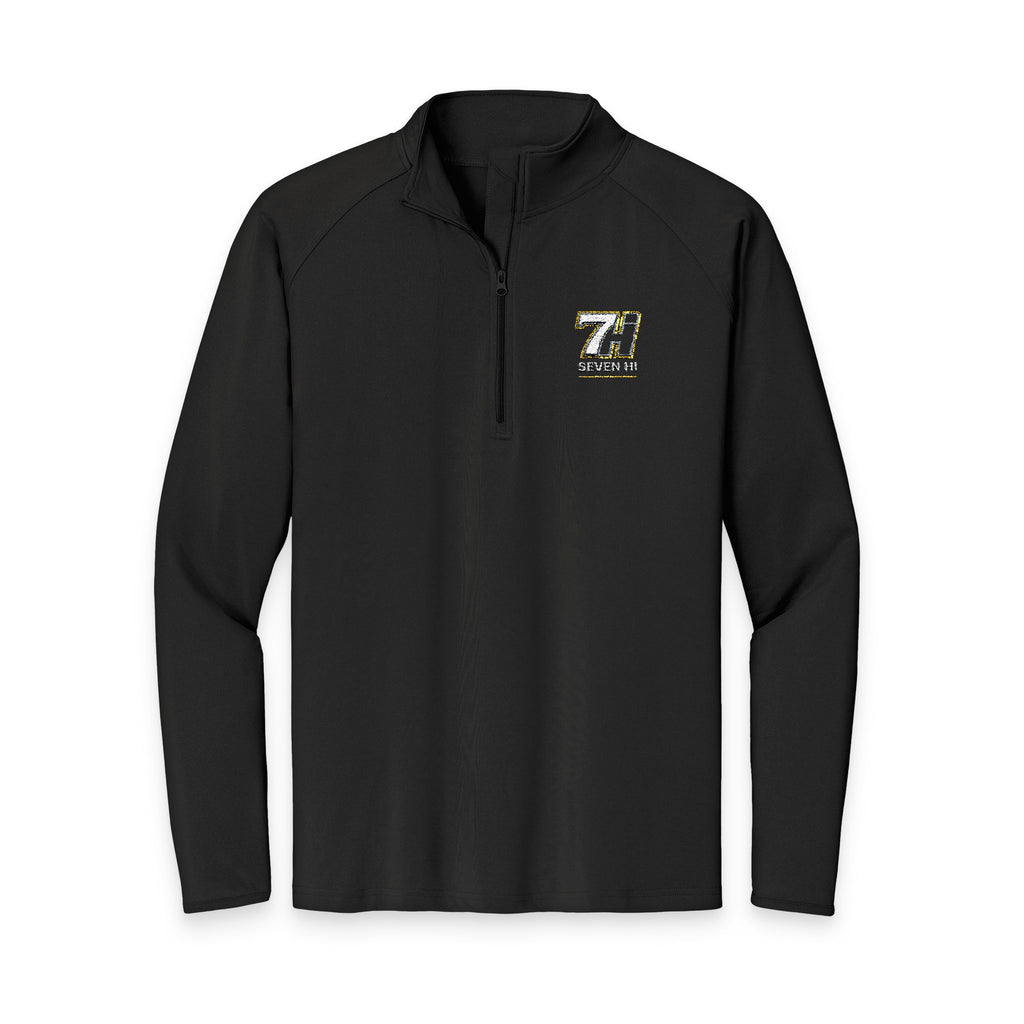 Embroidered 7Hi Logo Quarter-Zip Pullover (Dark)