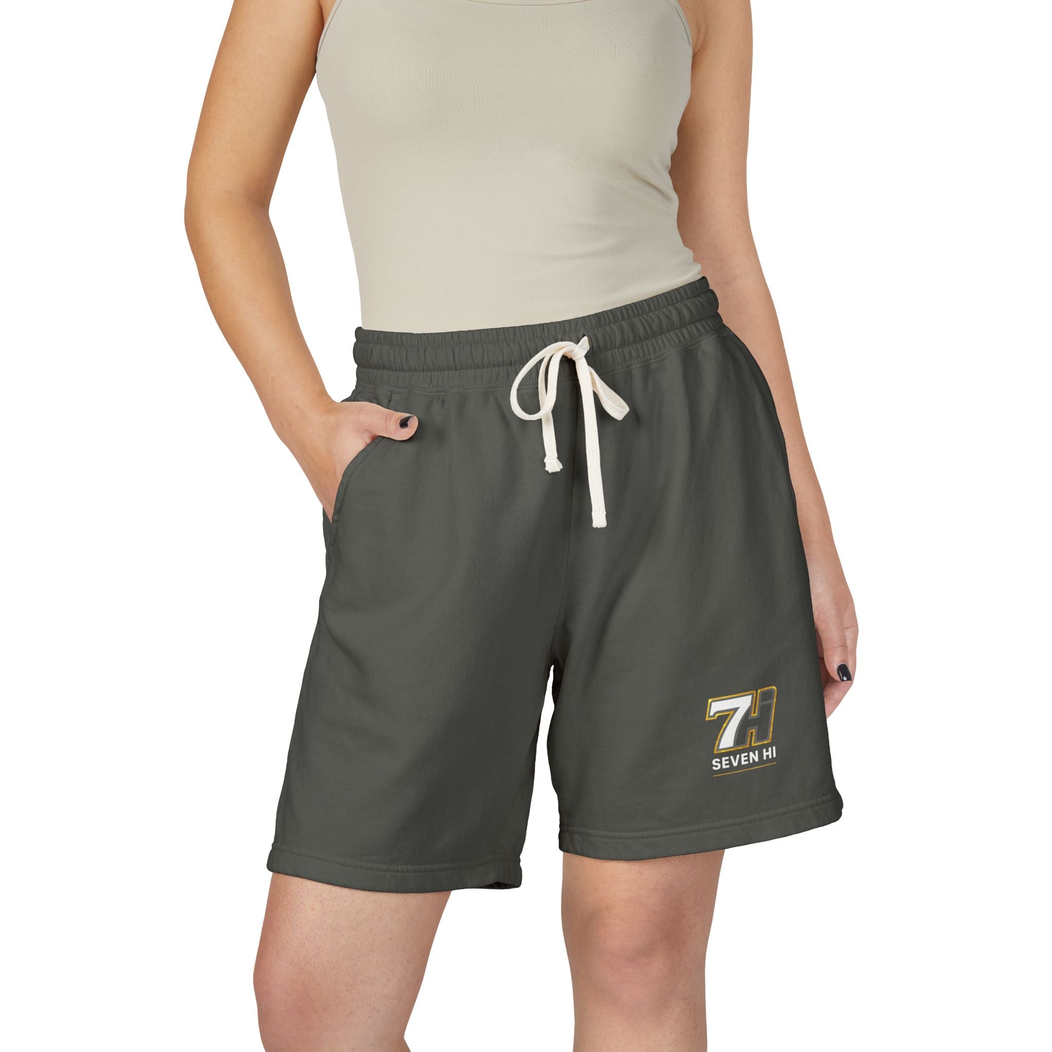 Unisex Garment-Dyed Lightweight Fleece Sweat Shorts