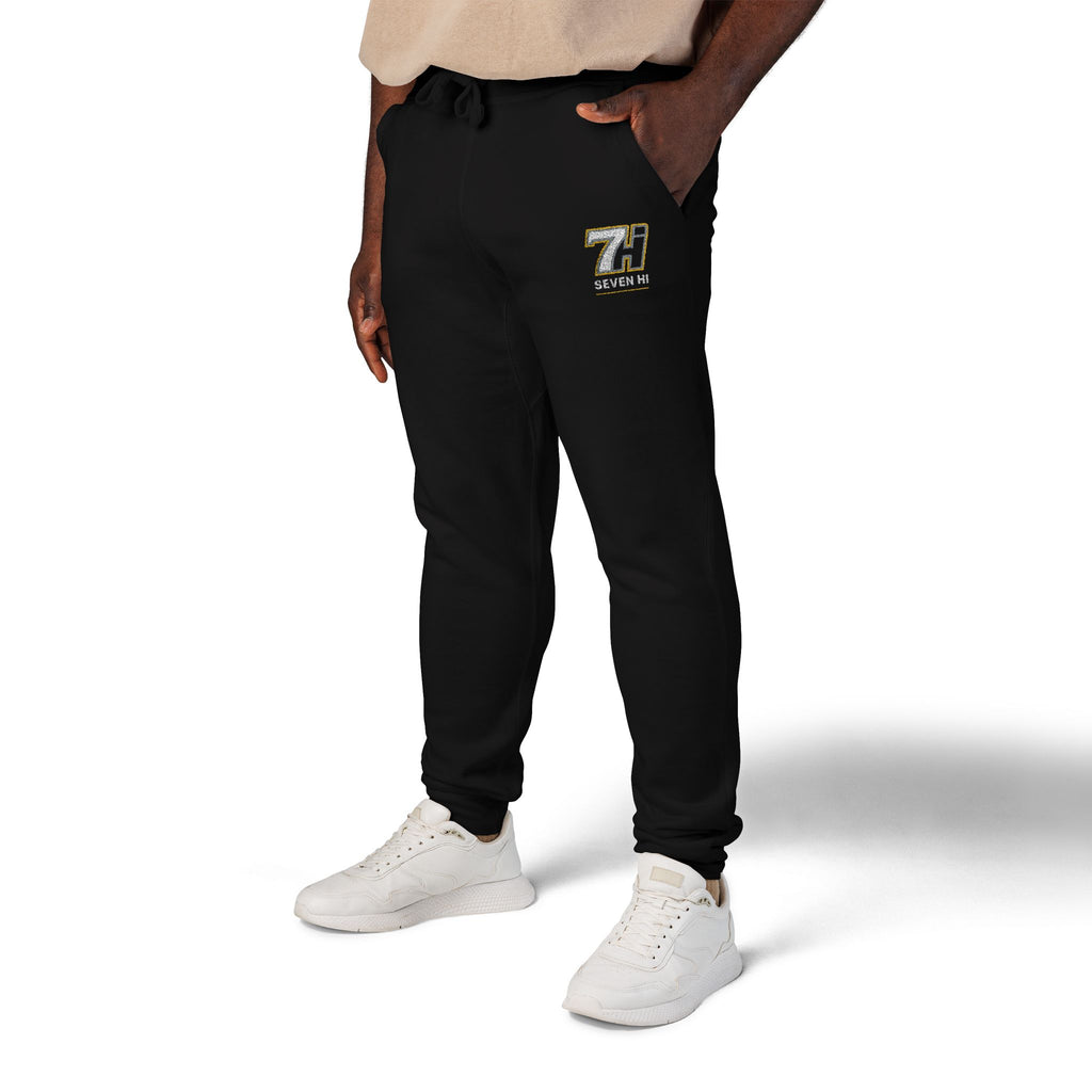 Unisex Fleece Sweatpants (Embroidery) (Dark)