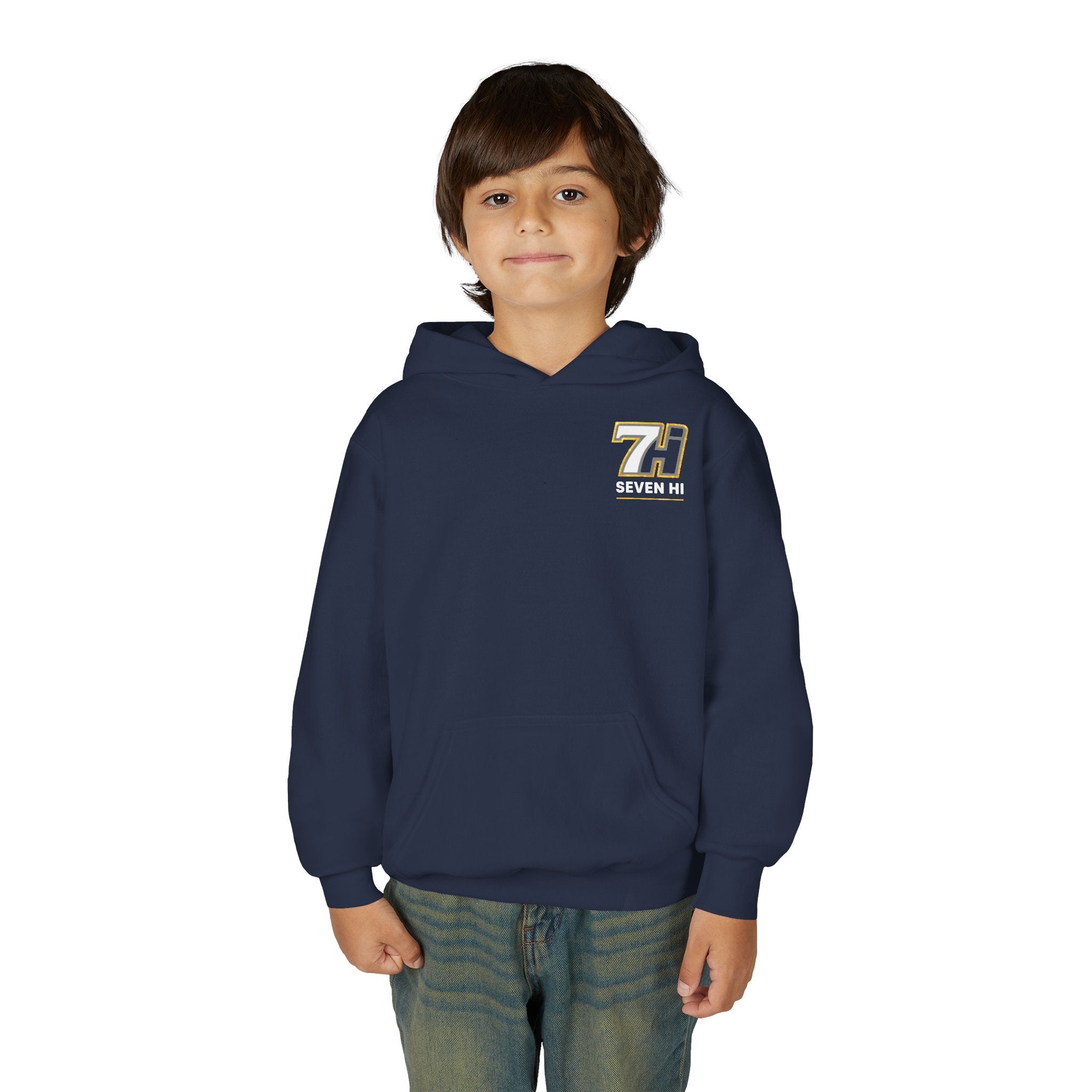 7Hi Logo Hoodie Youth graphic sweatshirt (Dark)