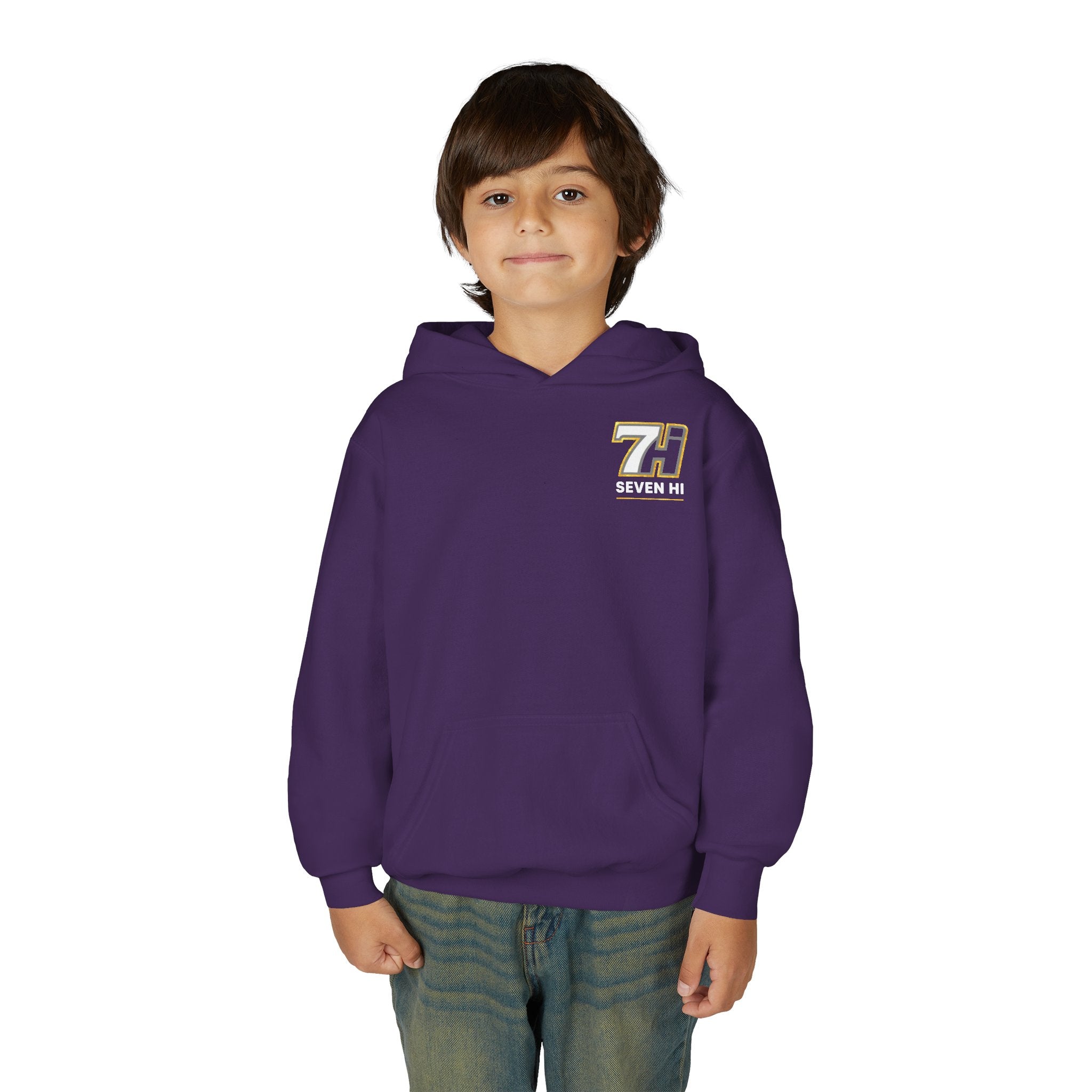 7Hi Logo Hoodie Youth graphic sweatshirt (Dark)