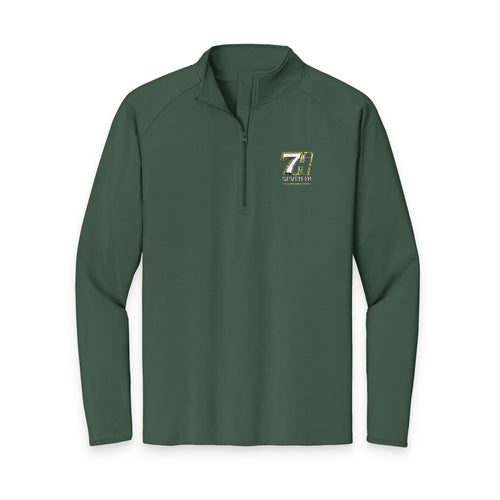 Embroidered 7Hi Logo Quarter-Zip Pullover (Dark)