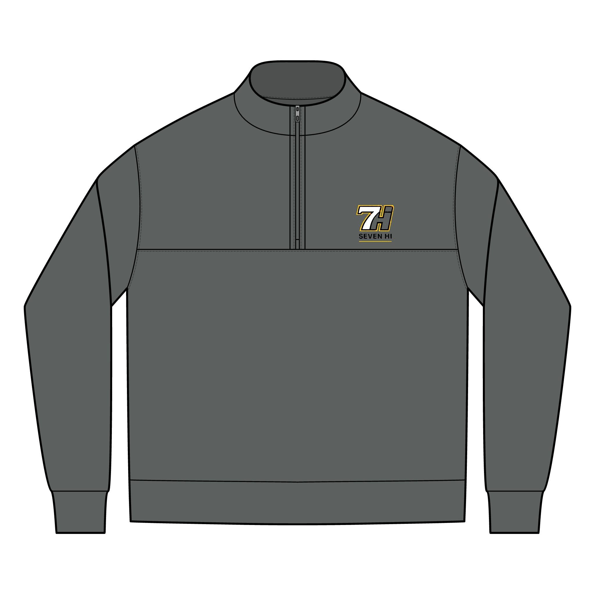 Embroidered 7Hi Quarter-Zip Pullover (Light)