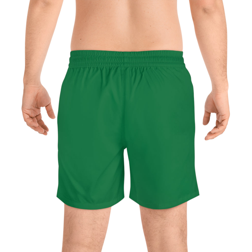 Men's Mid-Length Swim Shorts (Green)