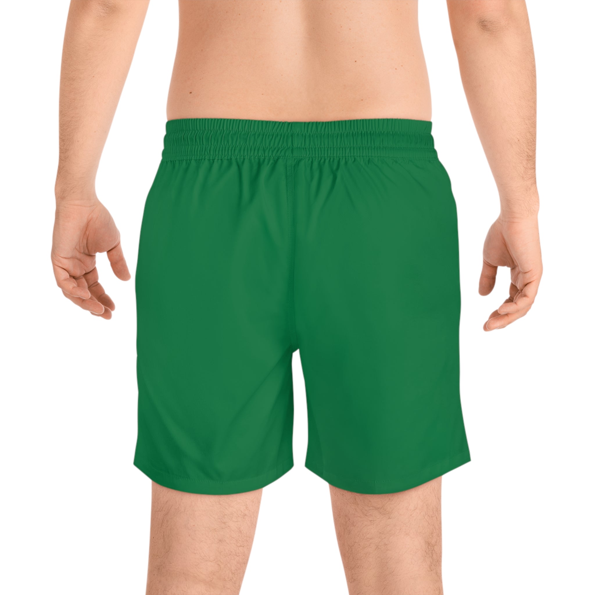 Men's Mid-Length Swim Shorts (Green)