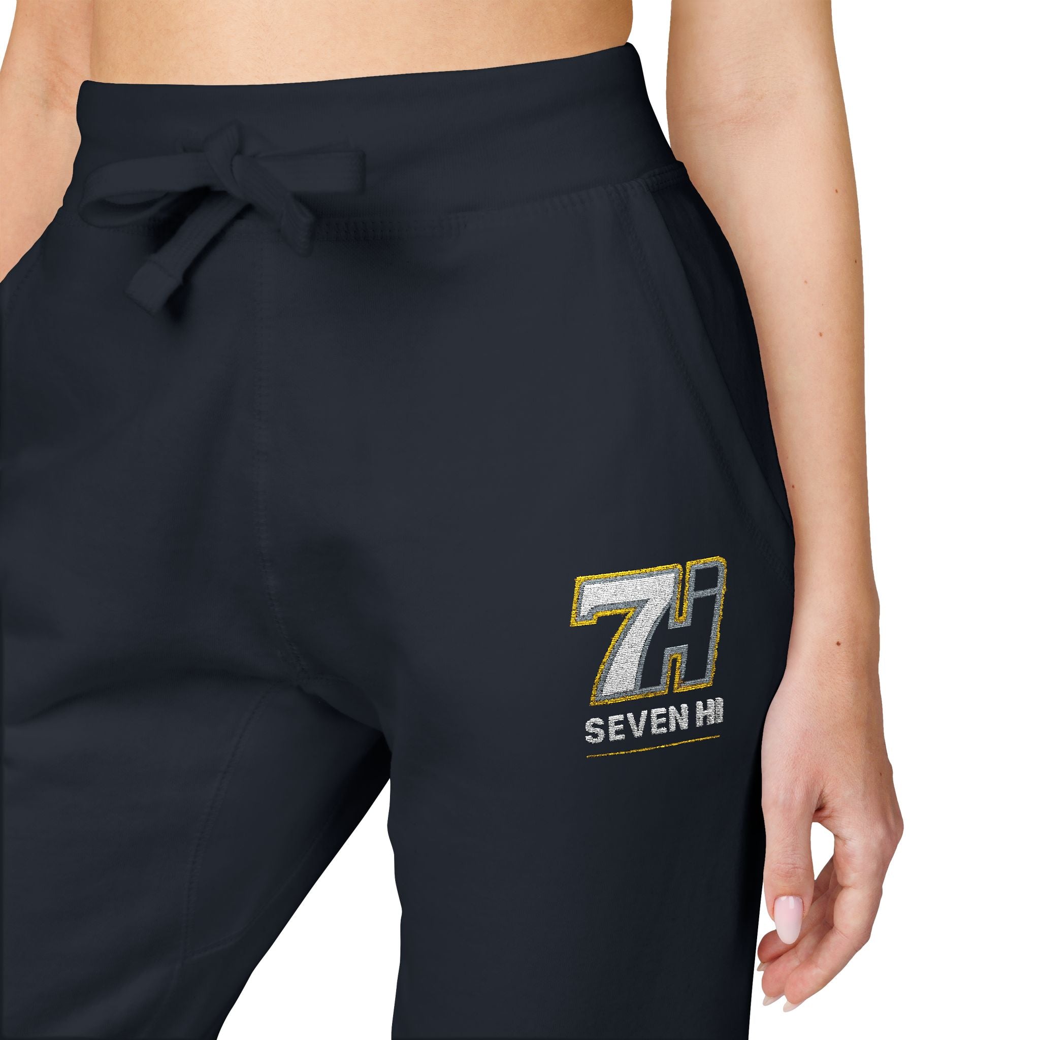 Unisex Fleece Sweatpants (Embroidery) (Dark)