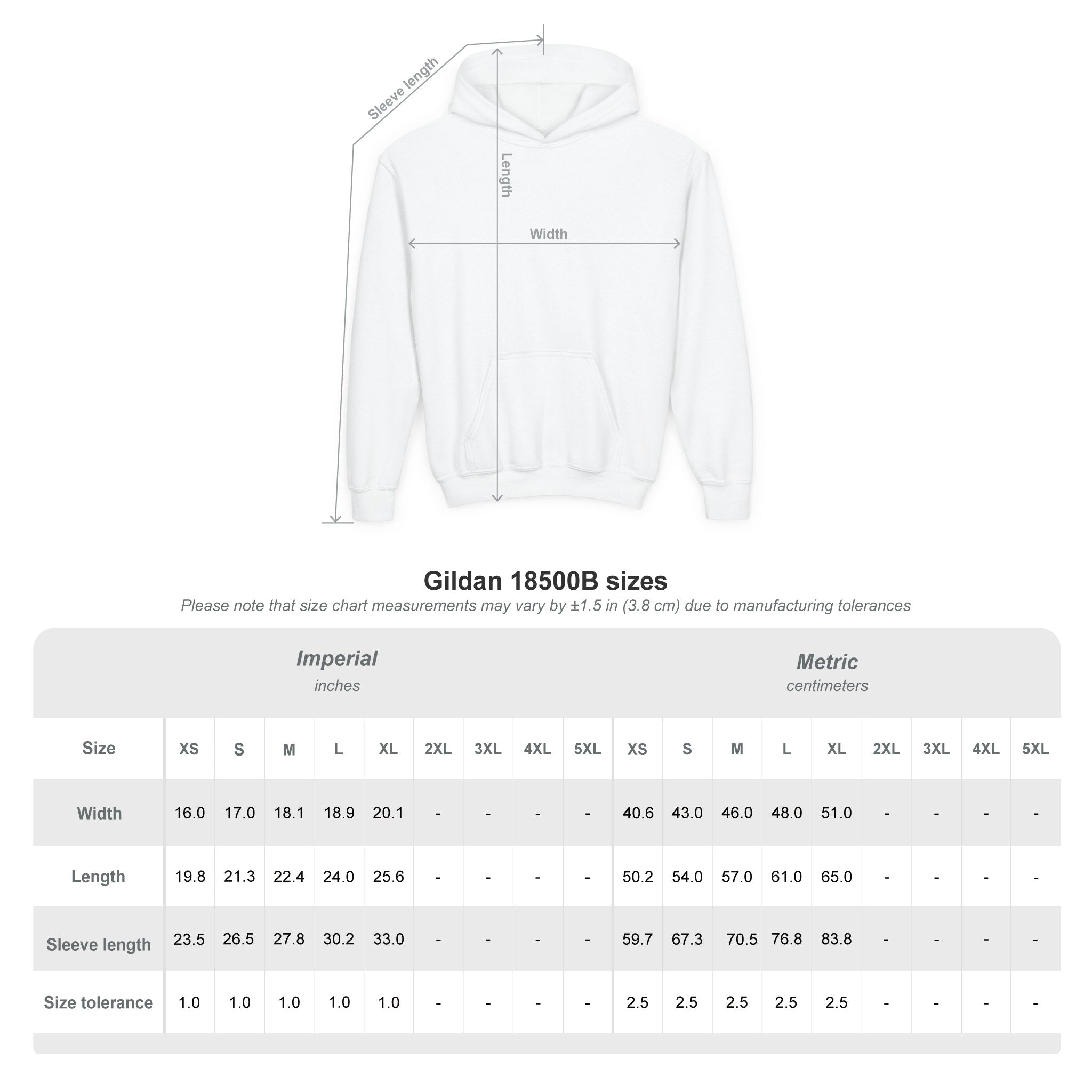 Youth Heavy Blend Hooded Sweatshirt (Light)