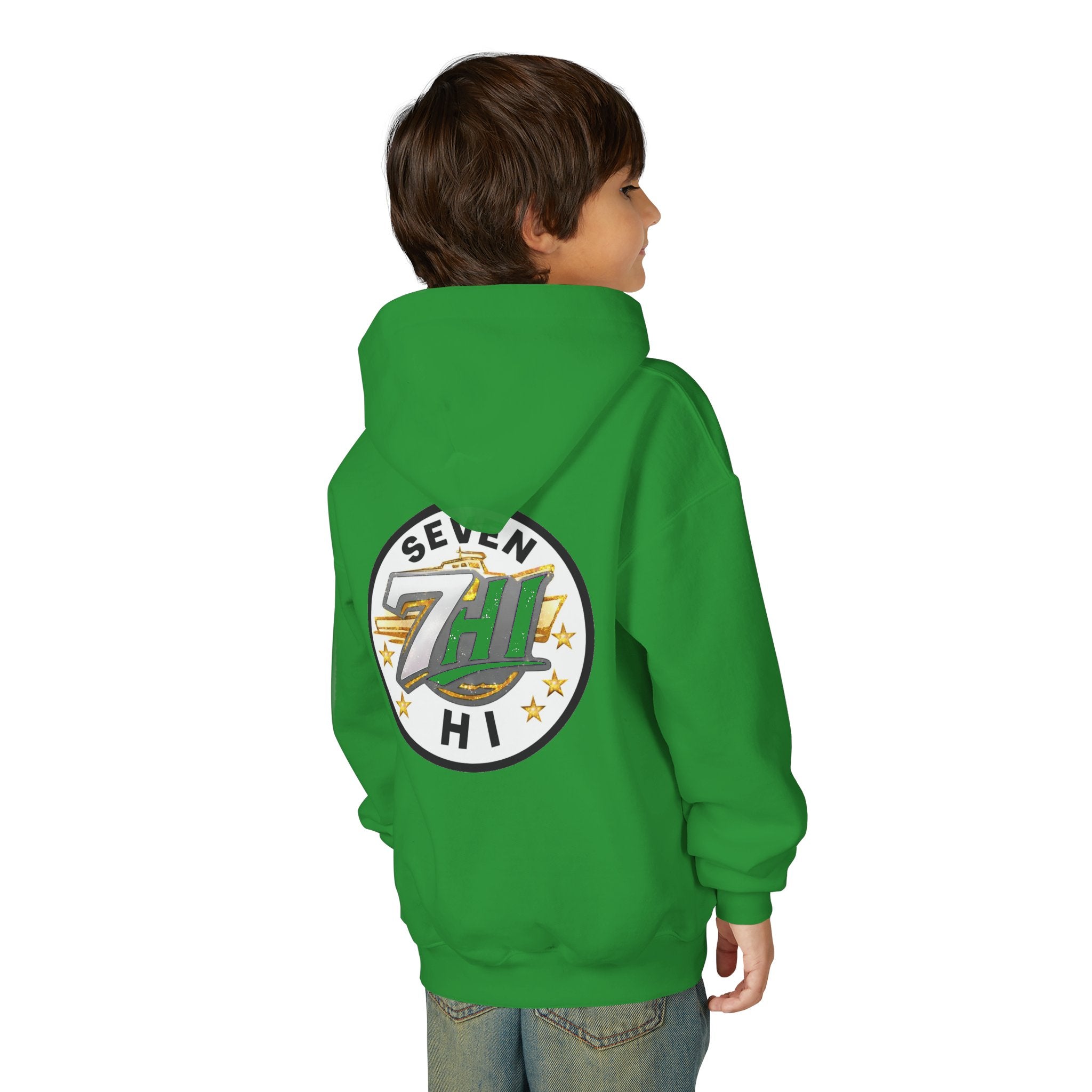7Hi Logo Hoodie Youth graphic sweatshirt (Light)