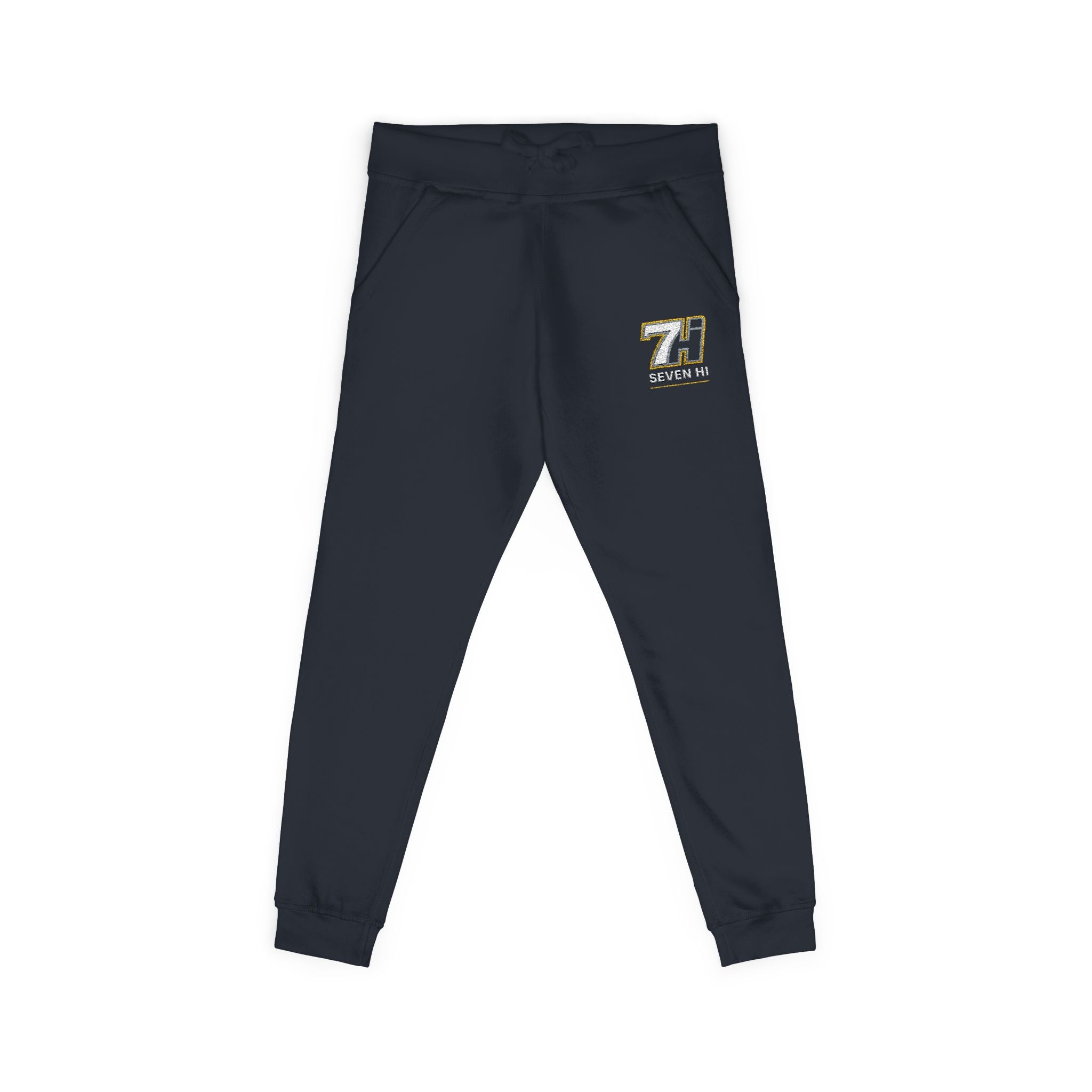 Unisex Fleece Sweatpants (Embroidery) (Dark)