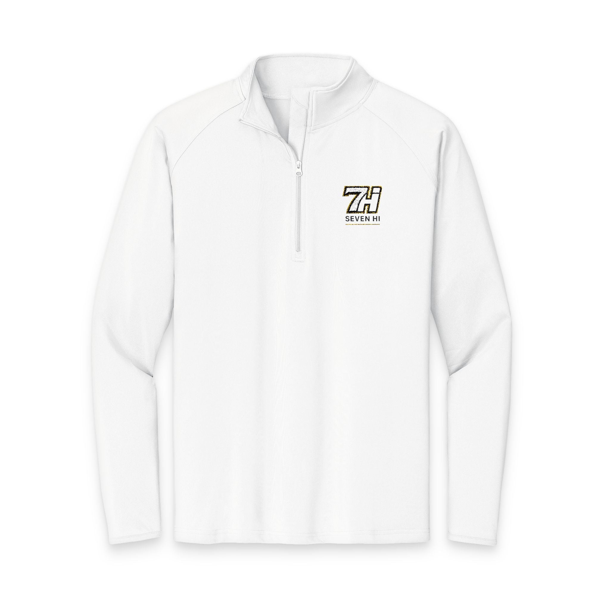 Embroidered 7Hi Logo Quarter-Zip Pullover (Light)