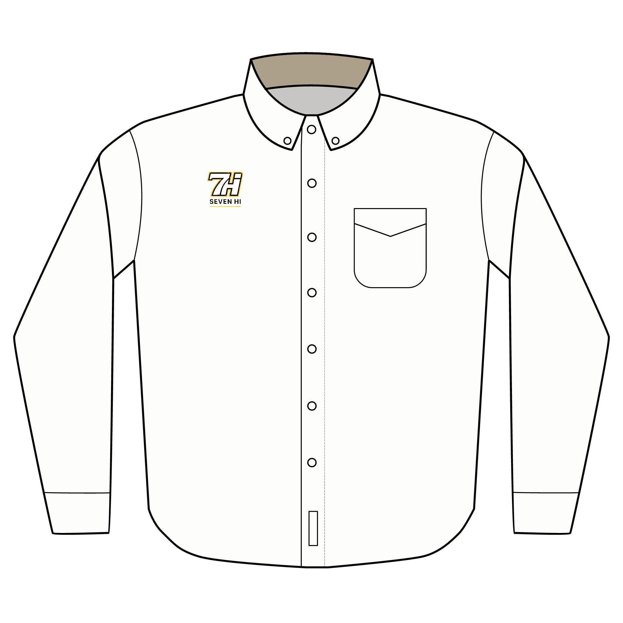 Embroidered Long Sleeve Work Shirt (Light)