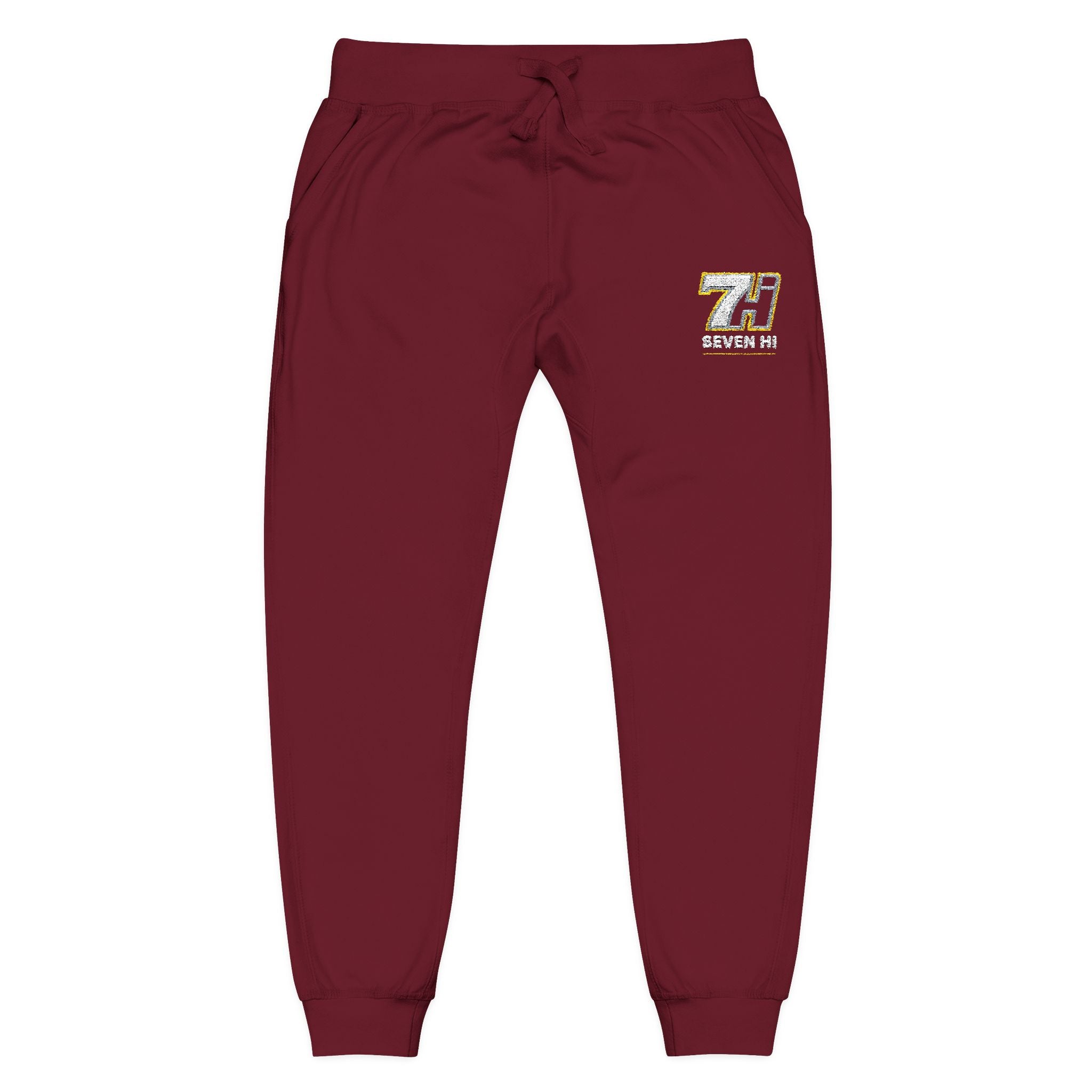 Unisex Fleece Sweatpants (Embroidery) (Dark)