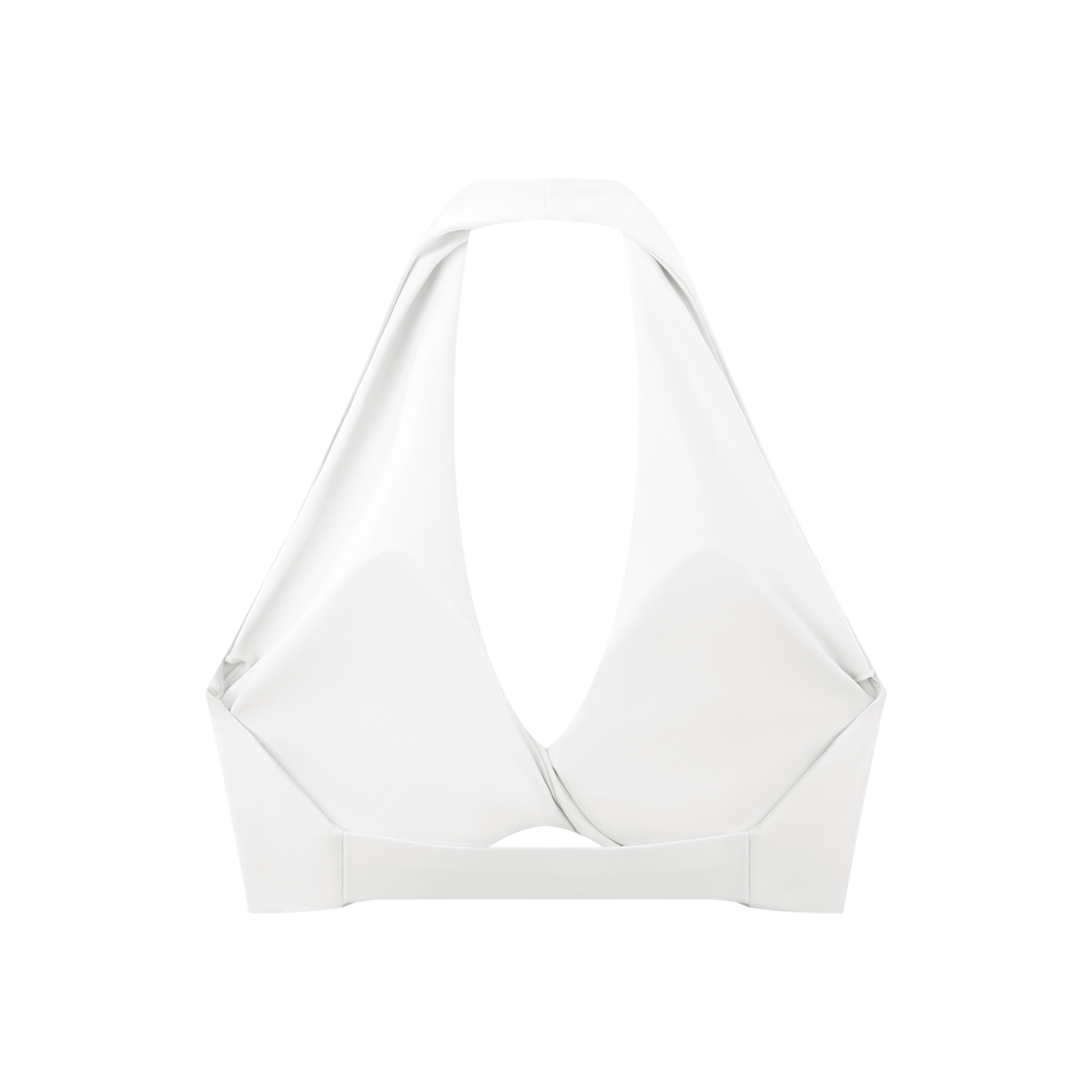 Women's Pleated Halter Sports Bra (Light)
