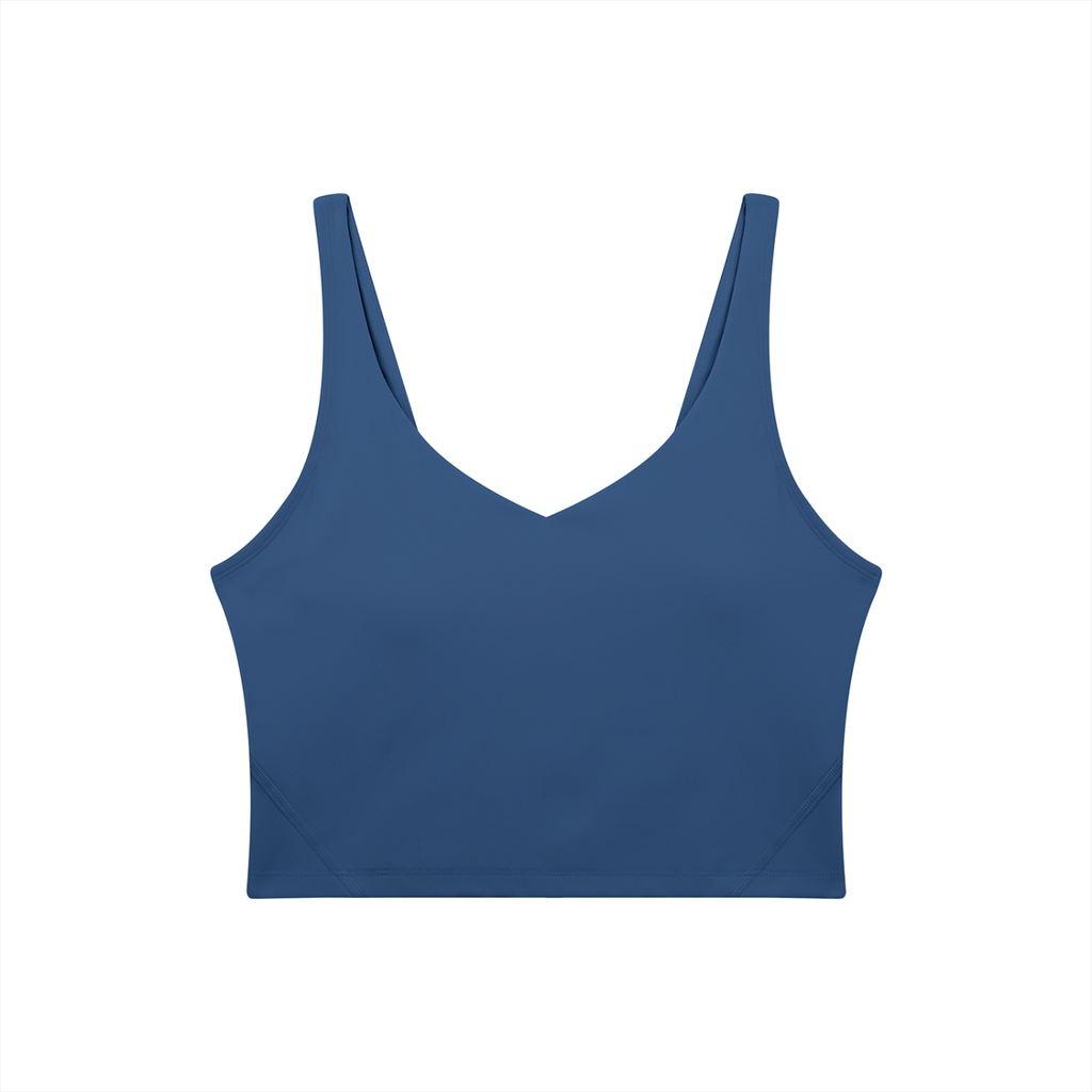 Women's V-Neck Yoga Sports Bra (Light)