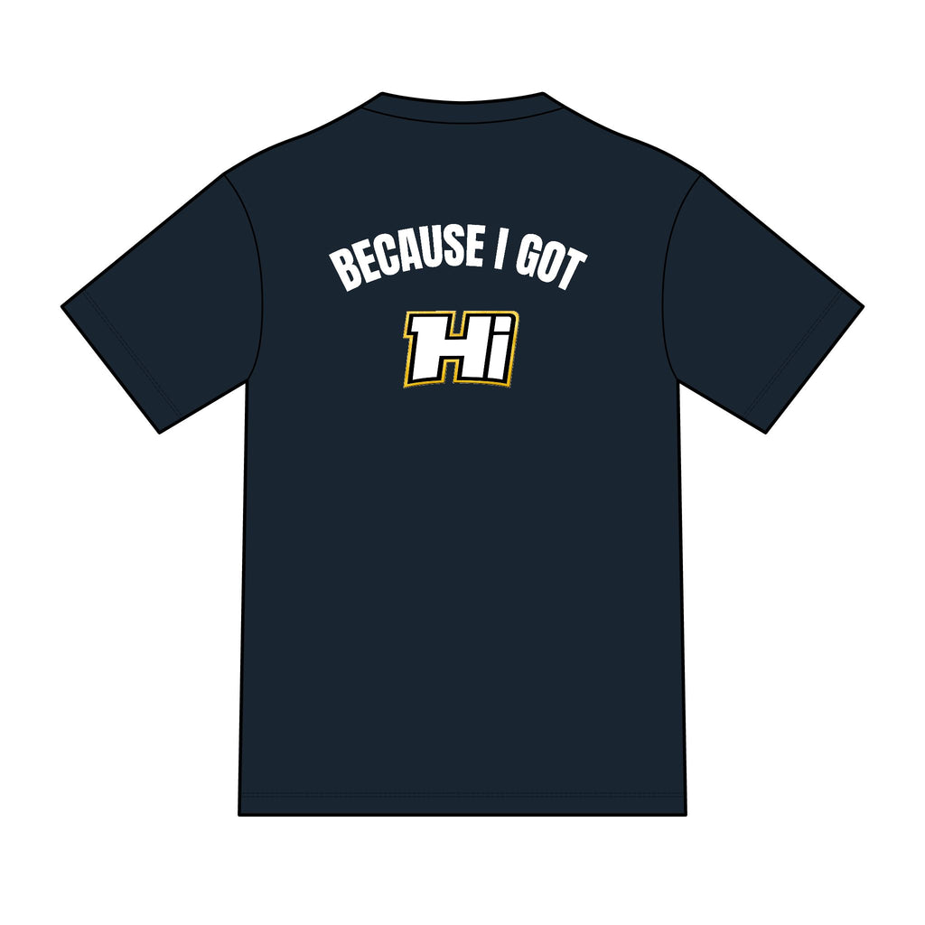 District ® Perfect Tri ® Tee - Because I Got Hi (Dark)