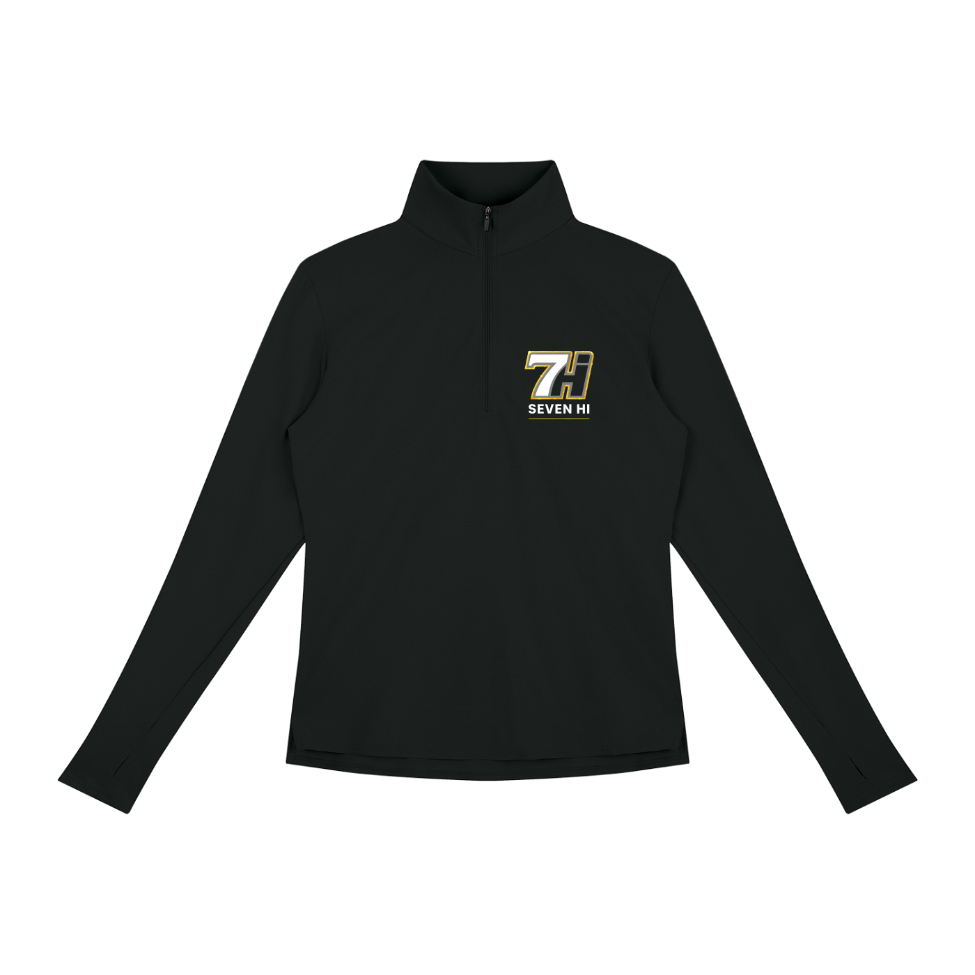 Women's Quarter-Zip Yoga Pullover (Black)