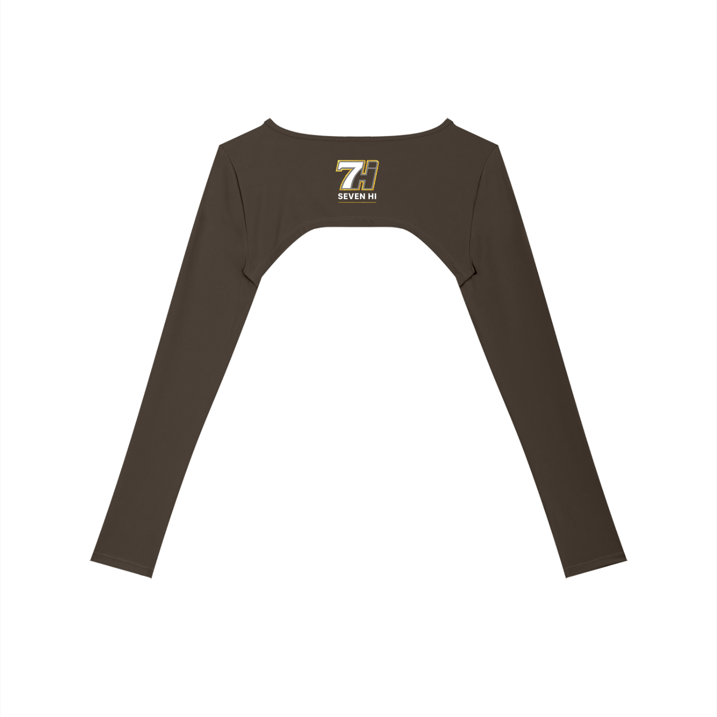 Women’s Cutout Long Sleeve Yoga Shrug (Brown)