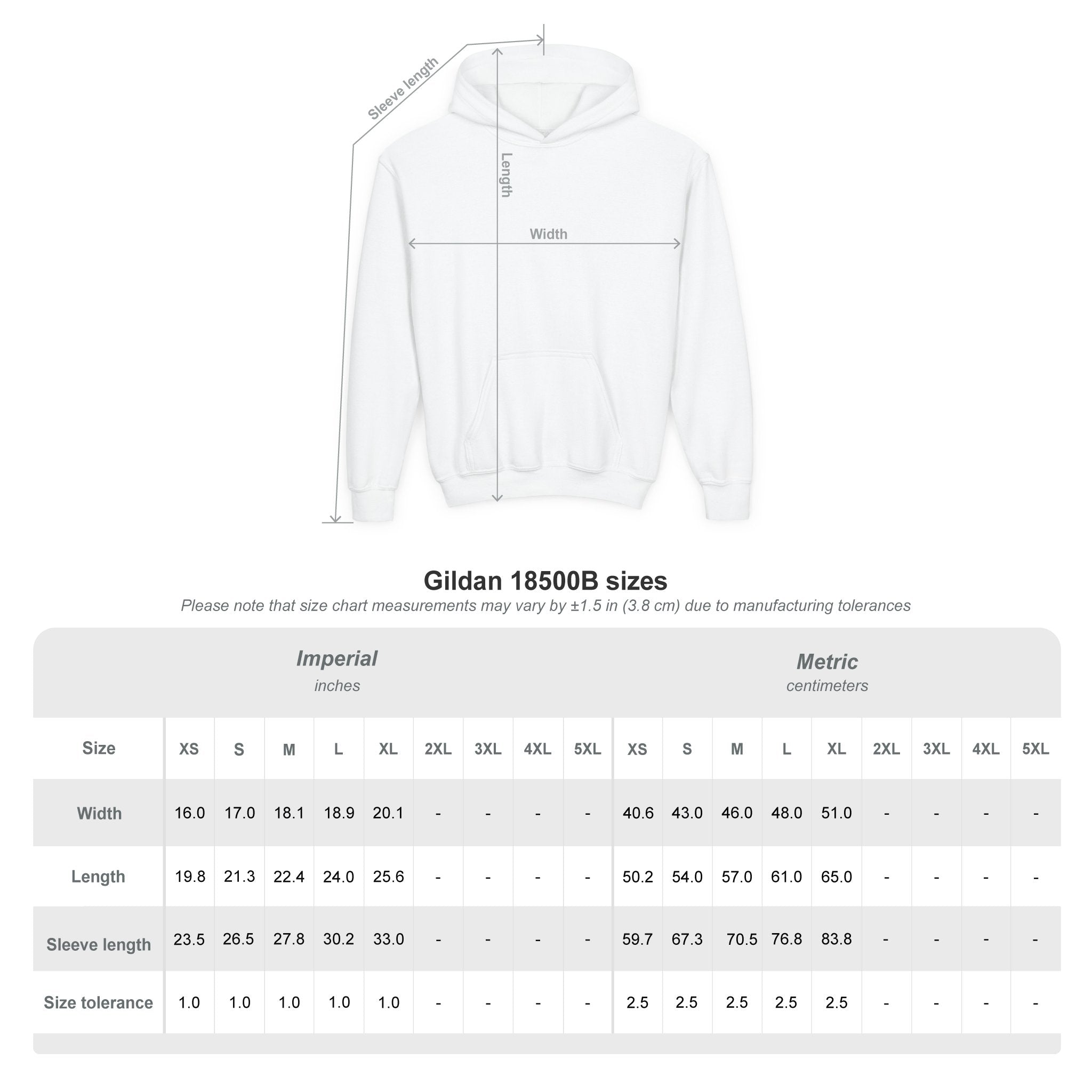 Youth Heavy Blend Hooded Sweatshirt (Light)