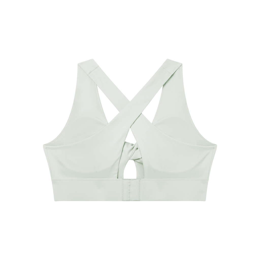 Women's Twist Front V-Neck Sports Bra (Light)