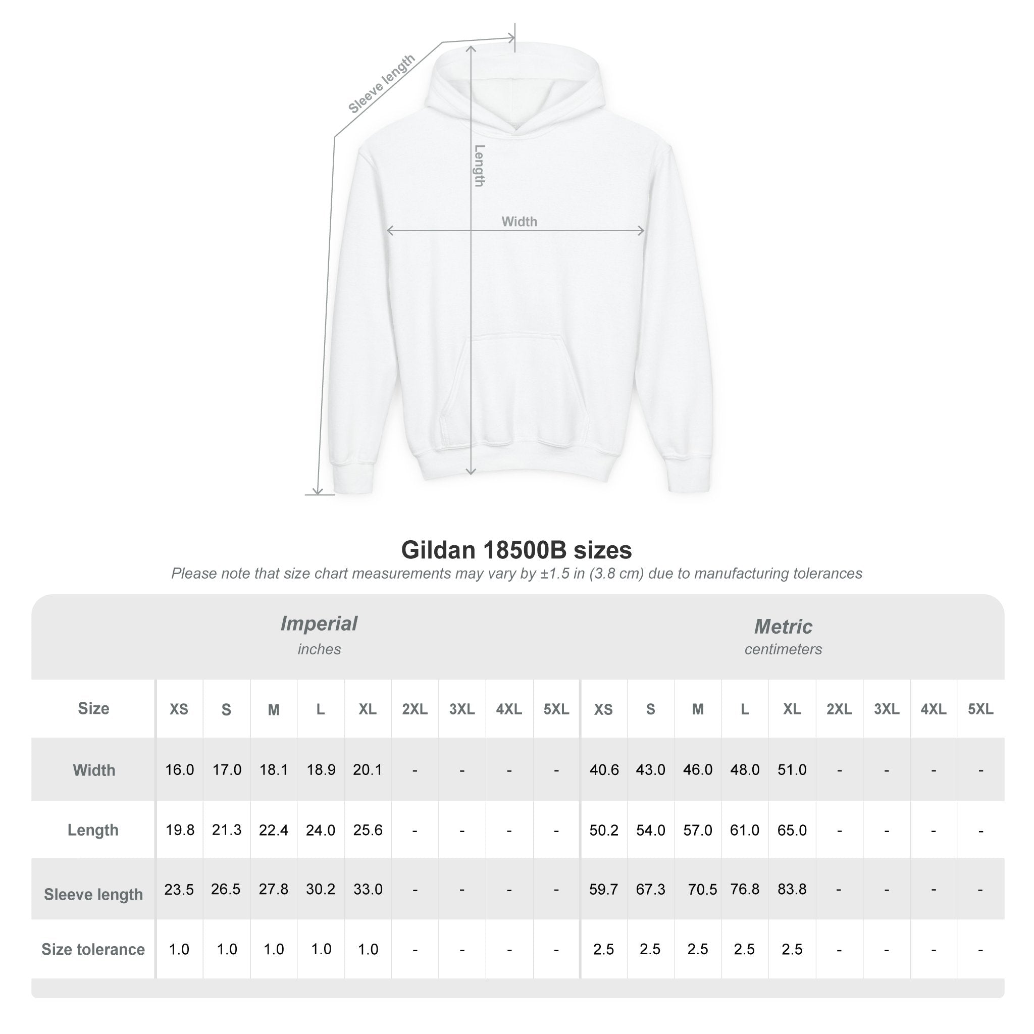 Youth Heavy Blend Hooded Sweatshirt (Dark)