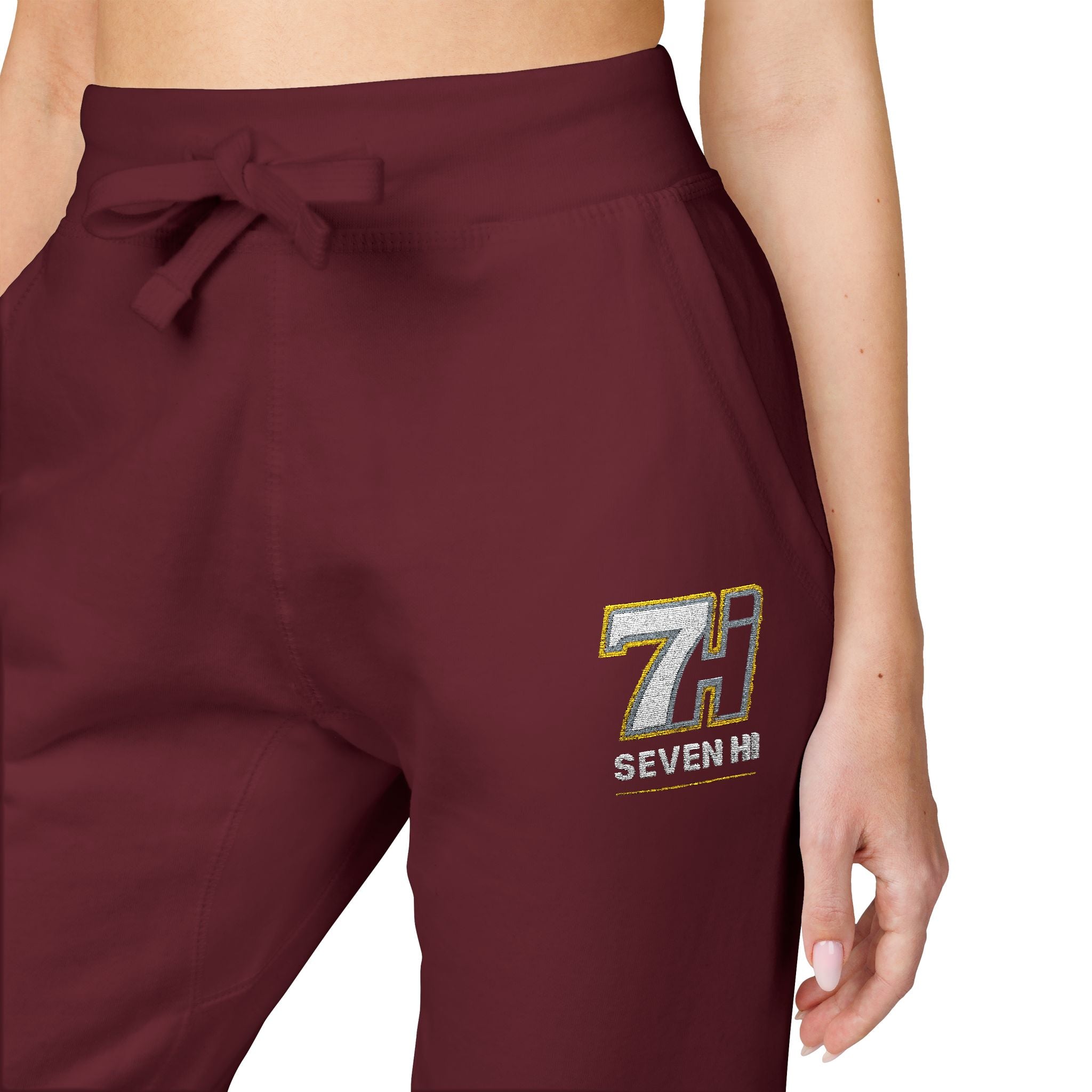 Unisex Fleece Sweatpants (Embroidery) (Dark)