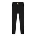 Women's Solid High Rise Leggings (Black)