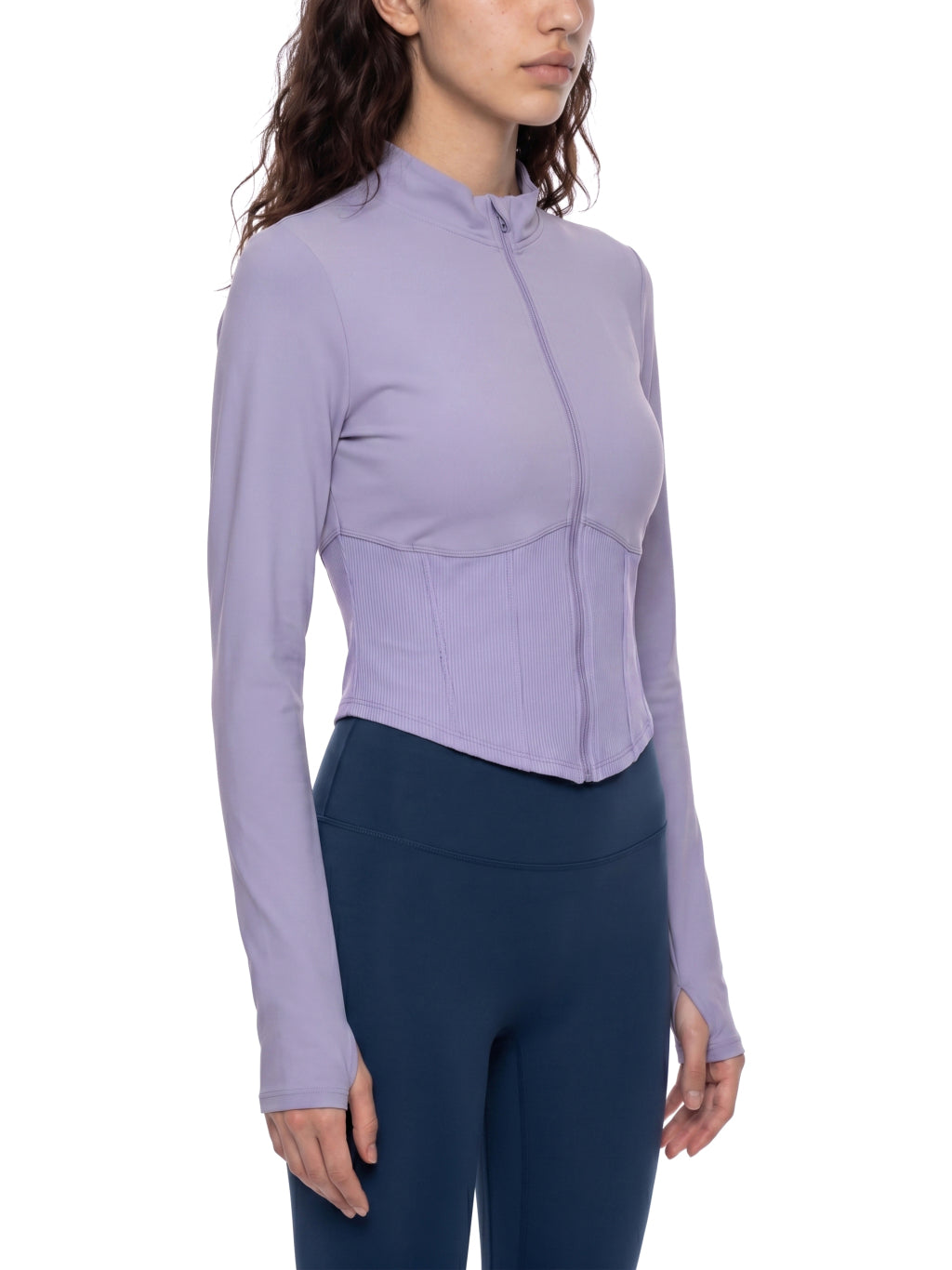 Women's Slim Fit Full-Zip Yoga Jacket (Light)