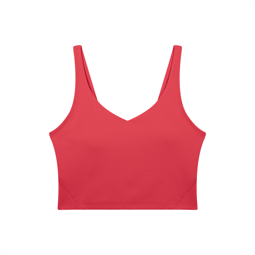 Women's V-Neck Yoga Sports Bra (Light)