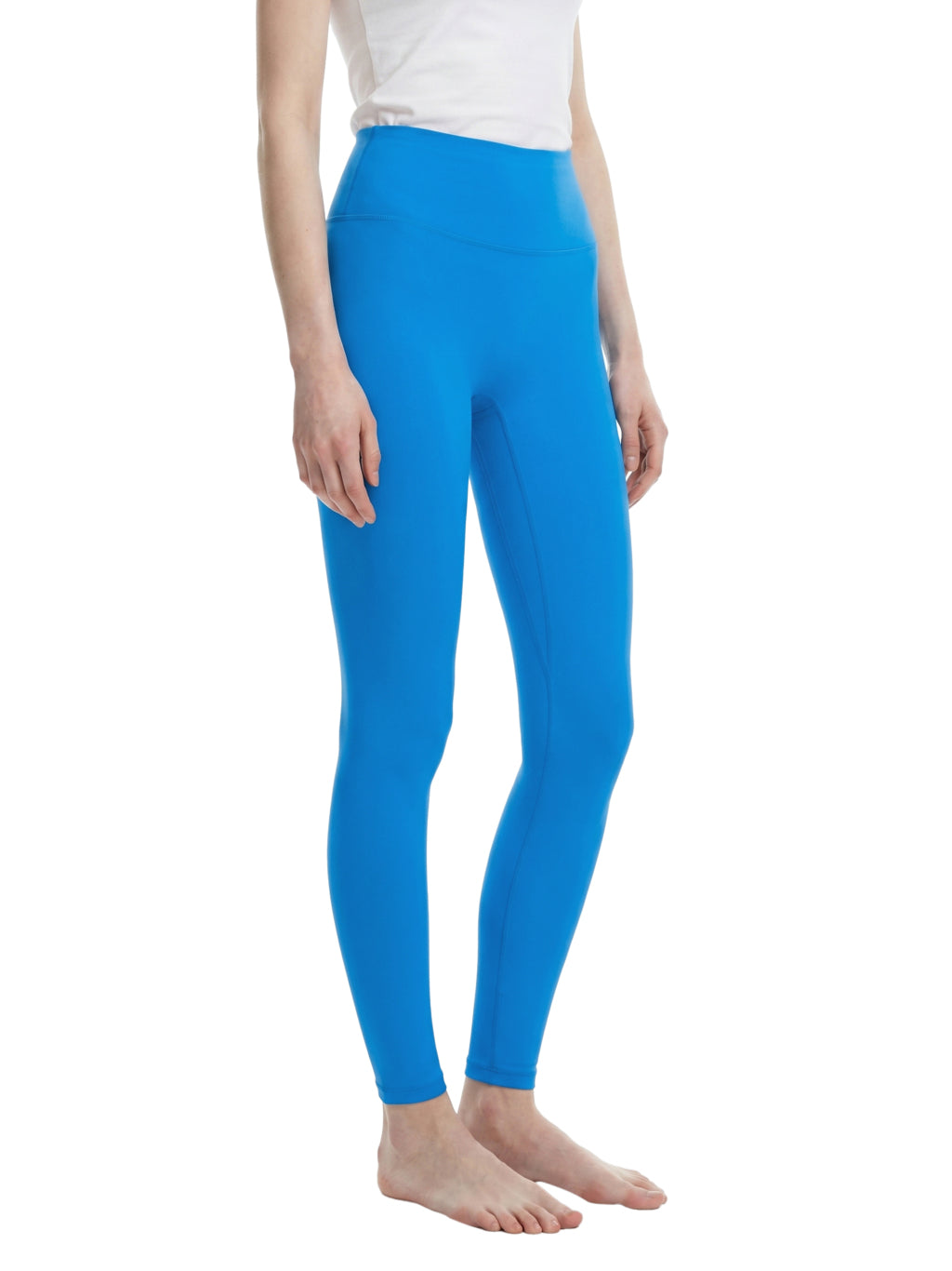 Women's Solid High Rise Leggings (Black)