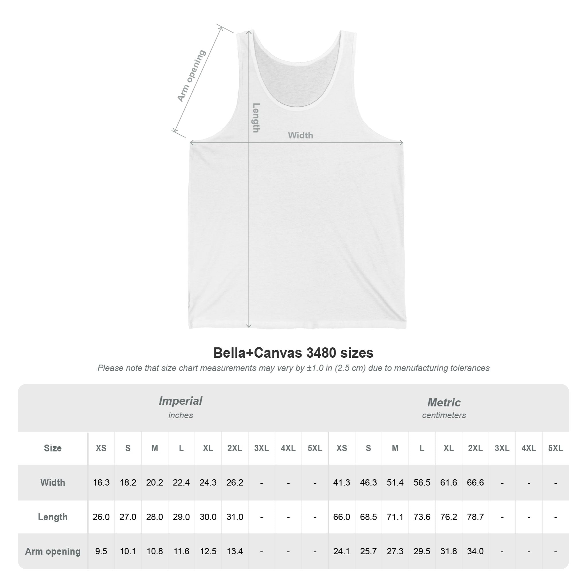 Unisex Jersey Tank (Dark)
