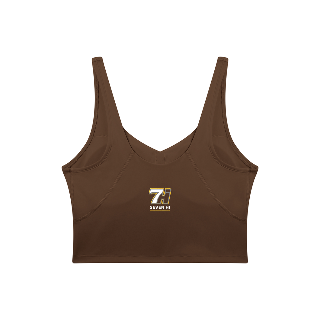 Women's V-Neck Yoga Sports Bra (Dark)