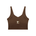 Women's V-Neck Yoga Sports Bra (Dark)
