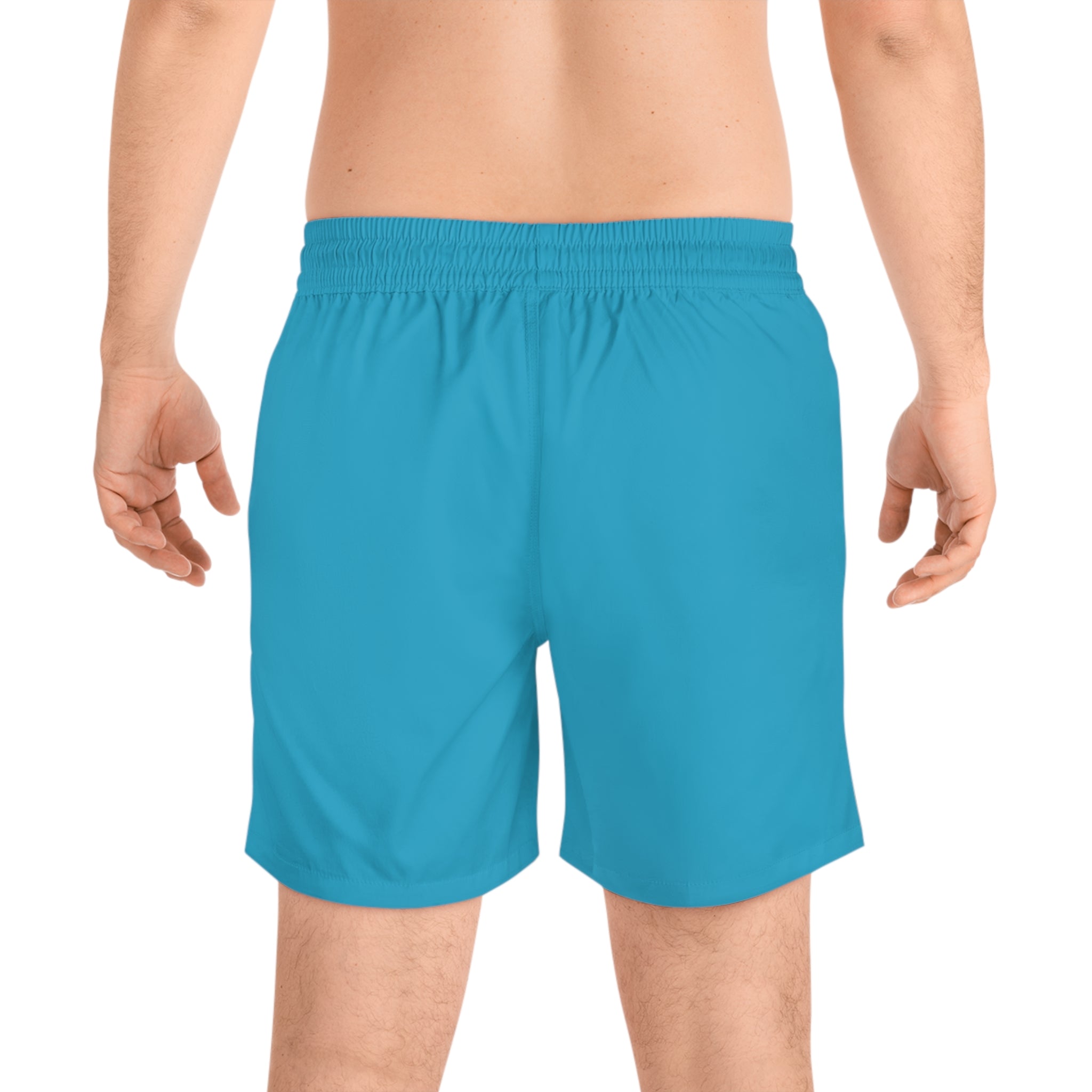 Men's Mid-Length Swim Shorts (Turquoise)