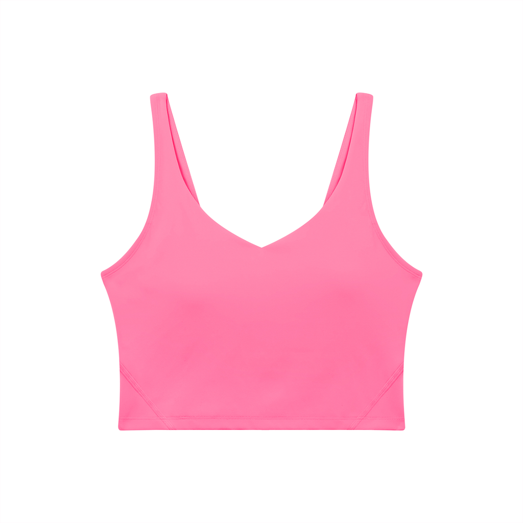 Women's V-Neck Yoga Sports Bra (Light)