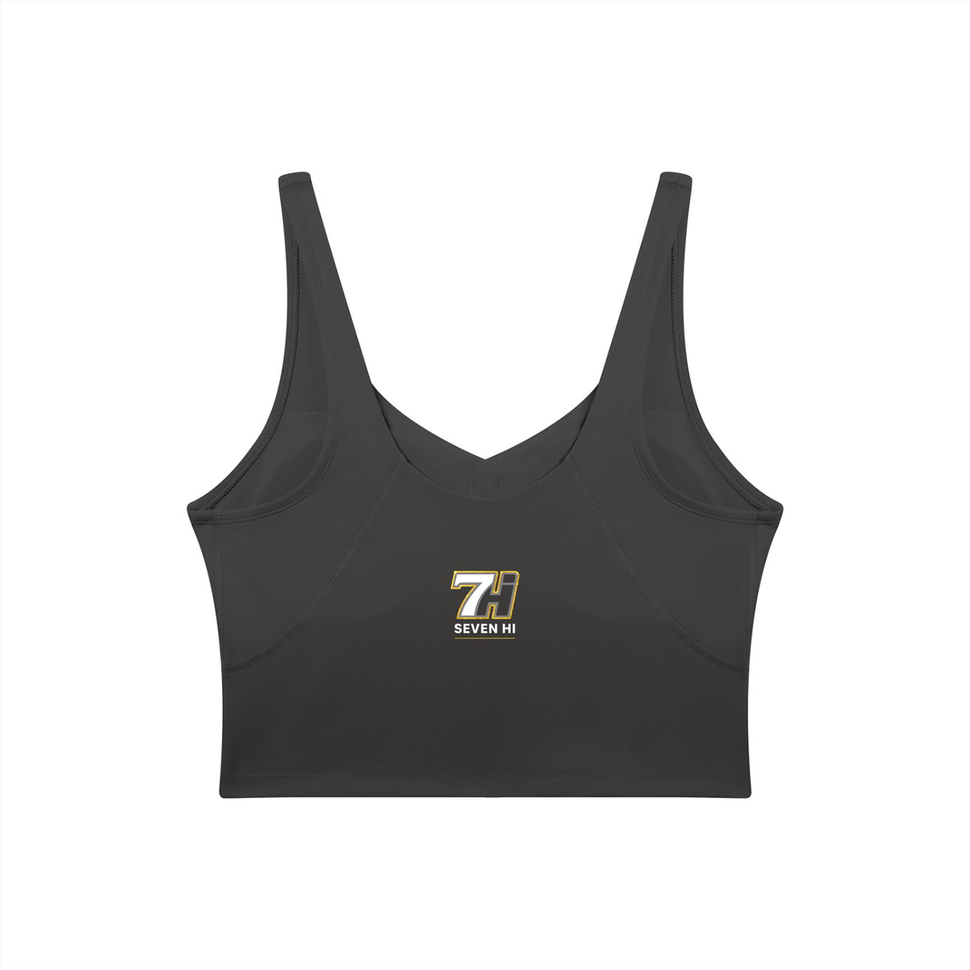 Women's V-Neck Yoga Sports Bra (Dark)