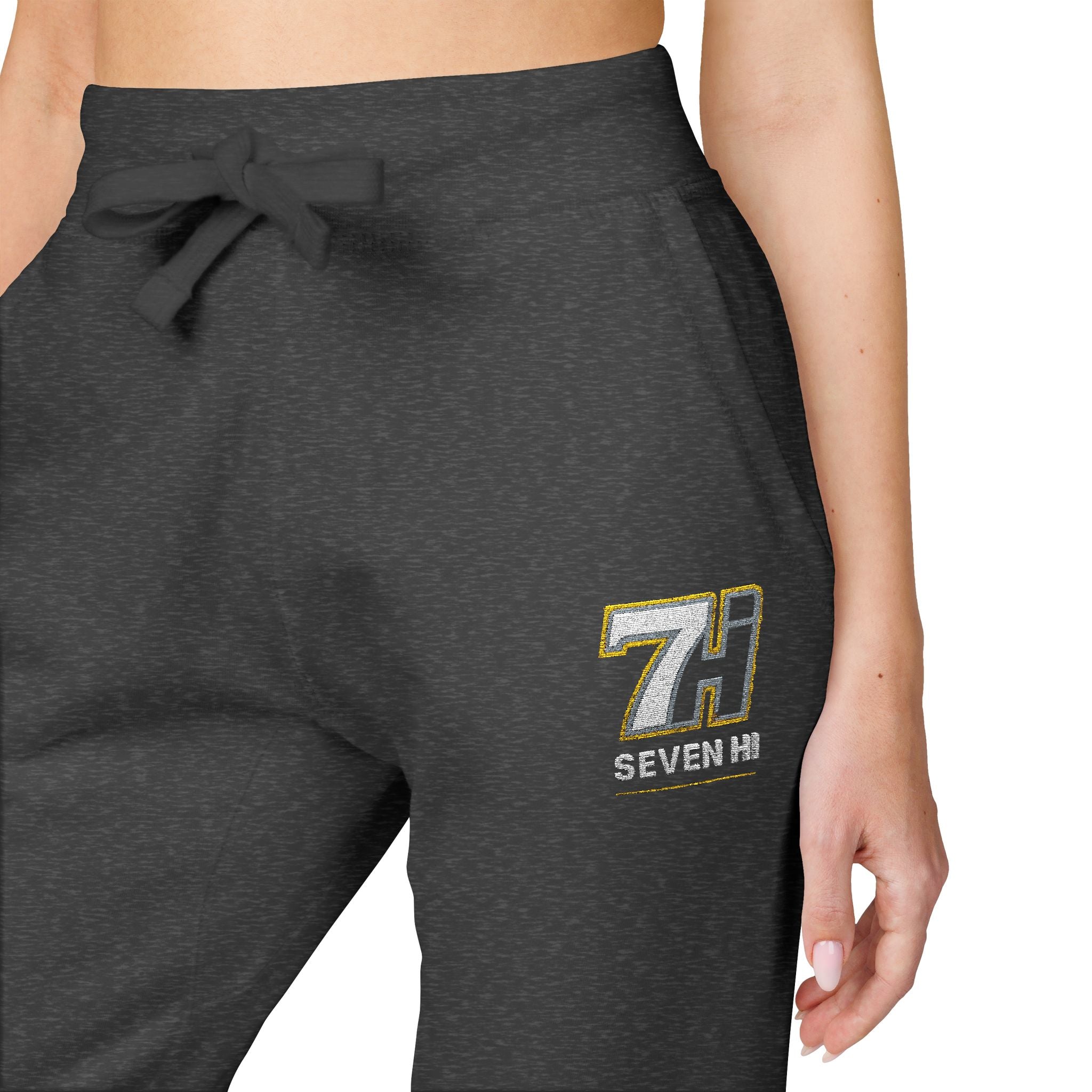 Unisex Fleece Sweatpants (Embroidery) (Dark)