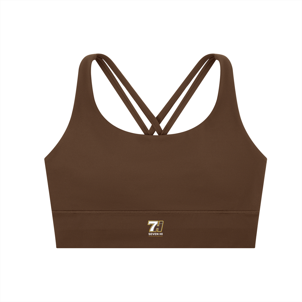 Strappy Criss-Cross Sports Bra (Dark)