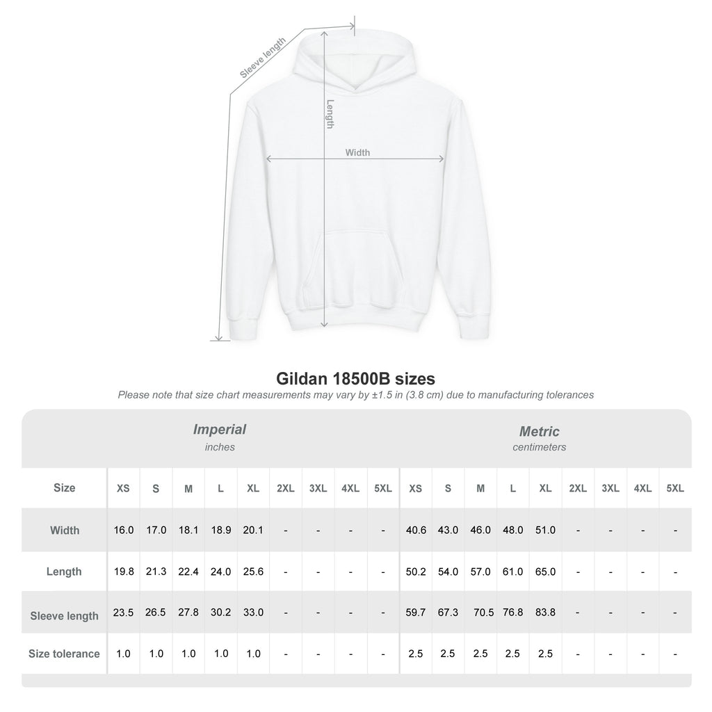Youth Heavy Blend Hooded Sweatshirt (Dark)