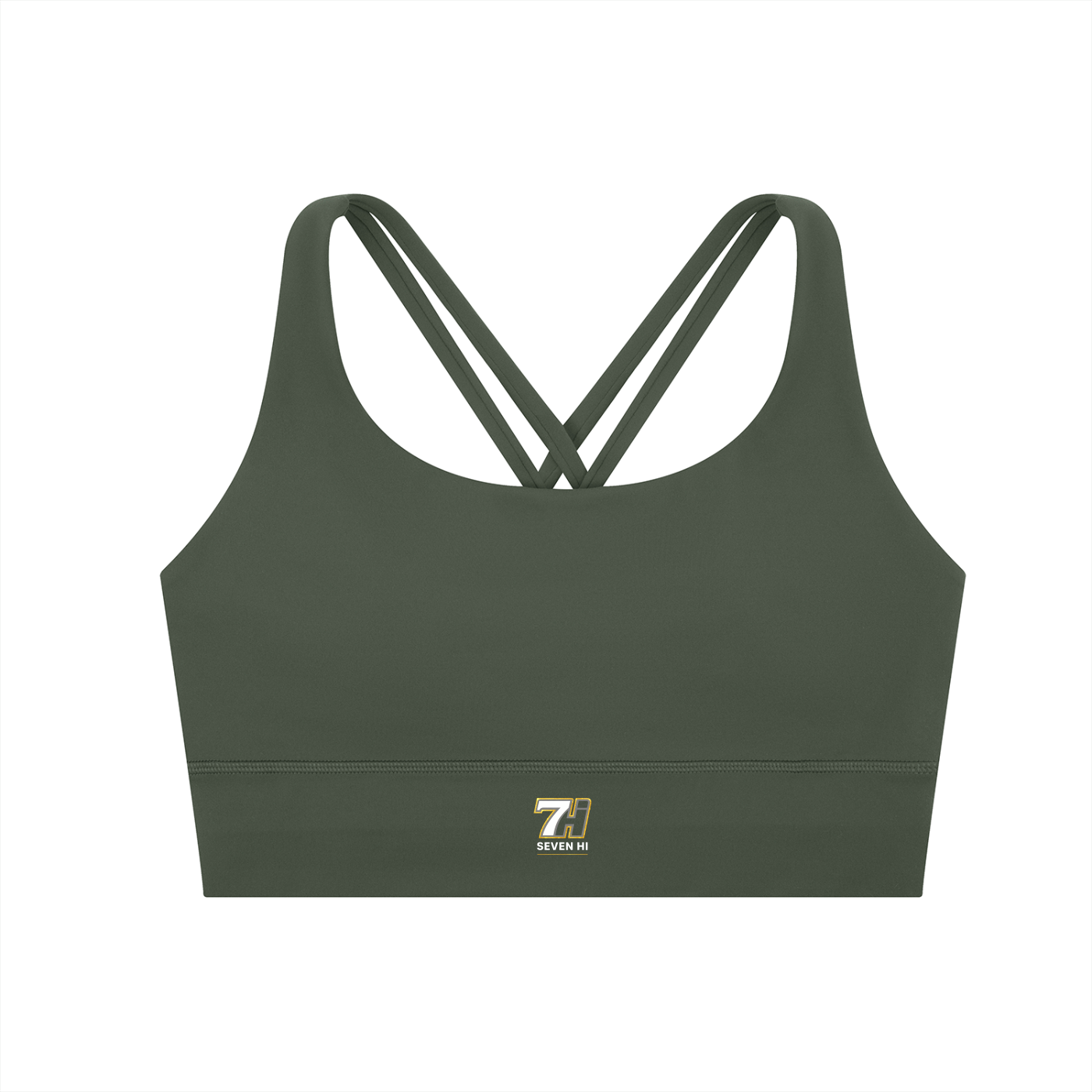 Strappy Criss-Cross Sports Bra (Dark)