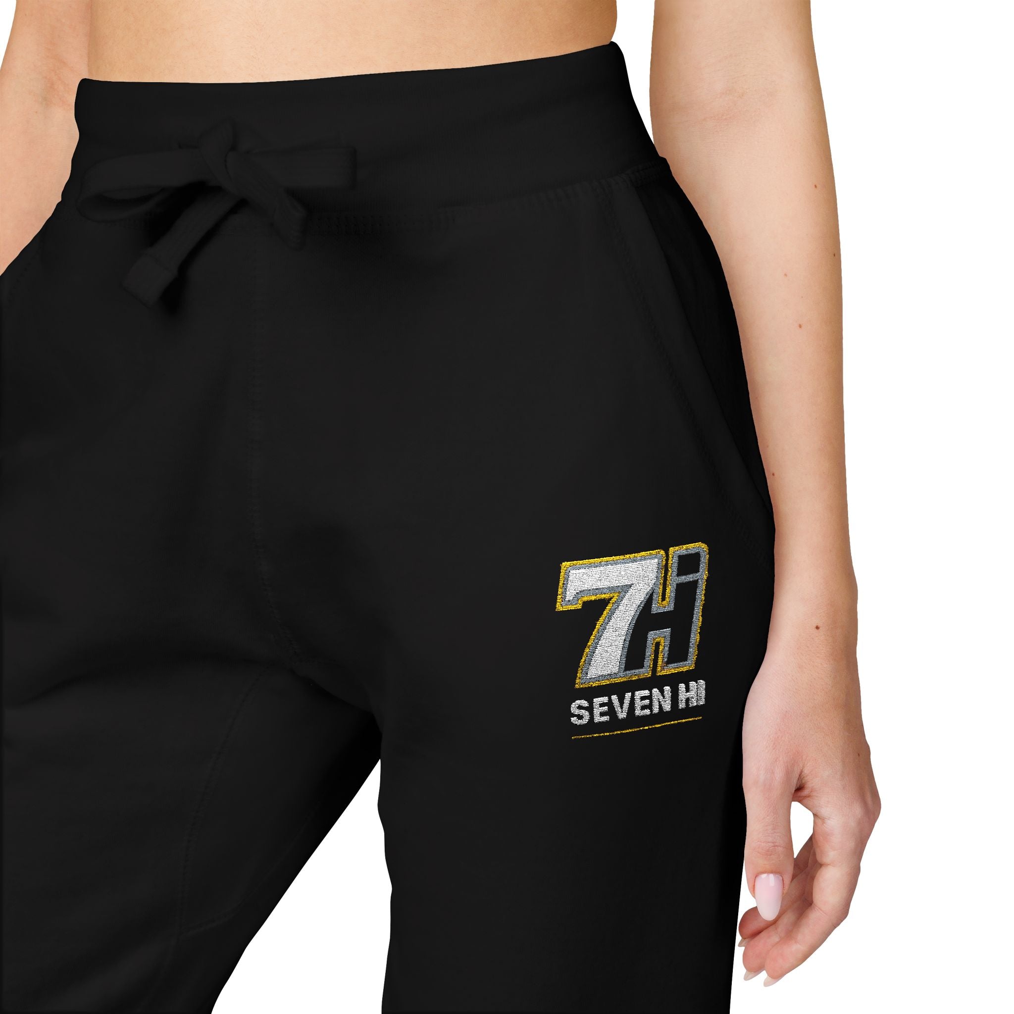 Unisex Fleece Sweatpants (Embroidery) (Dark)
